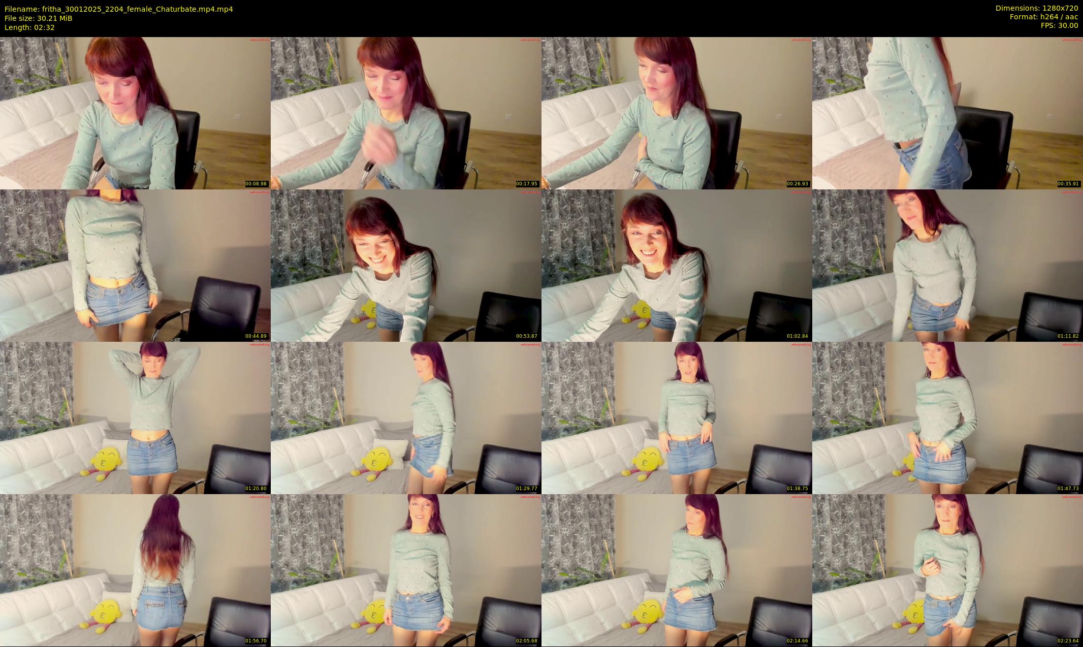 fritha — 3 minute Chaturbate female cam show recording, 720p, Jan 30, 2025