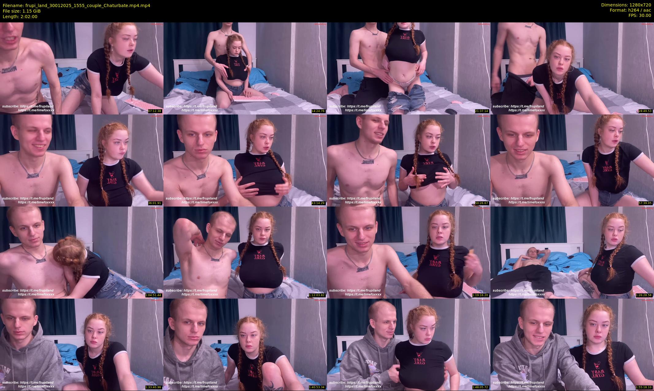 frupi_land — 122 minute Chaturbate couple cam show recording, 720p, Jan 30, 2025