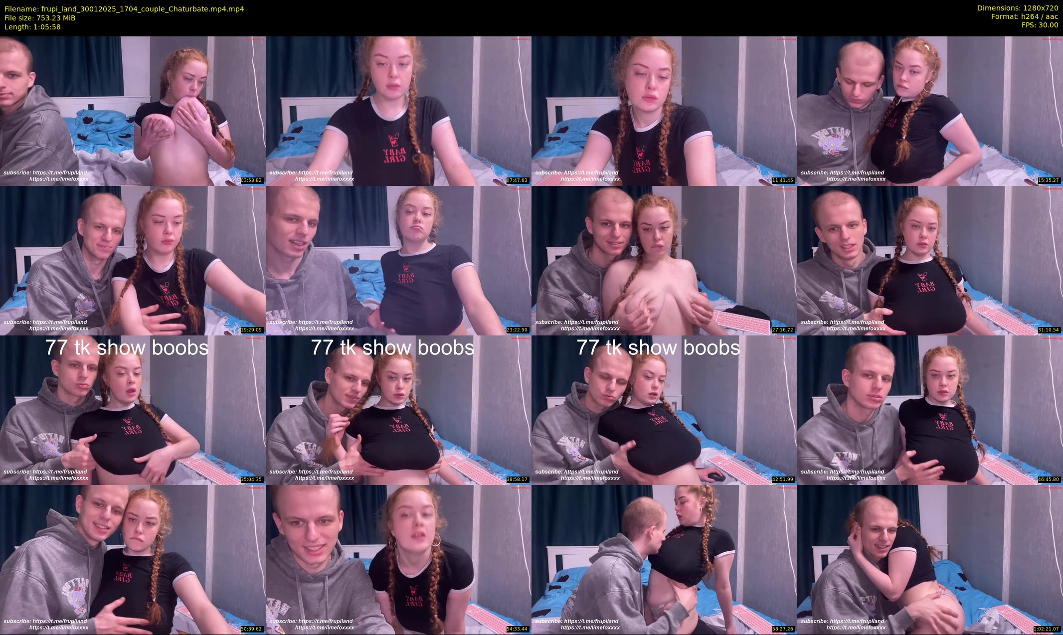 frupi_land — 66 minute Chaturbate couple cam show recording, 720p, Jan 30, 2025