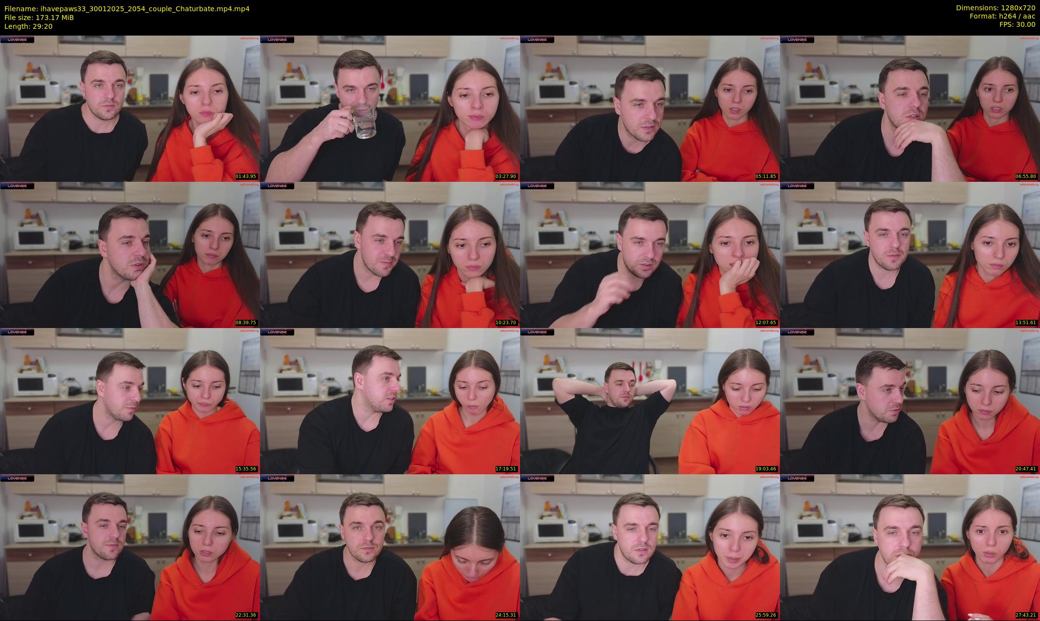 ihavepaws33 — 30 minute Chaturbate couple cam show recording, 720p, Jan 30, 2025