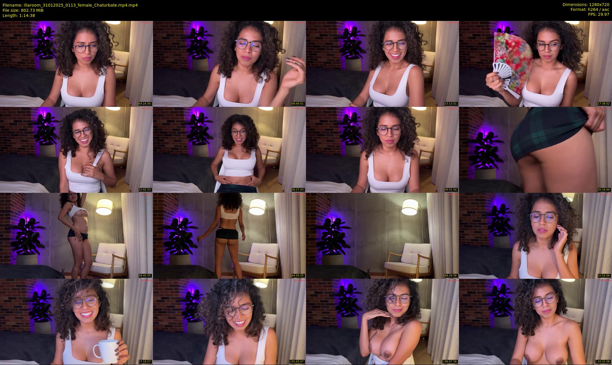 illaroom — 75 minute Chaturbate female cam show recording, 720p, Jan 31, 2025