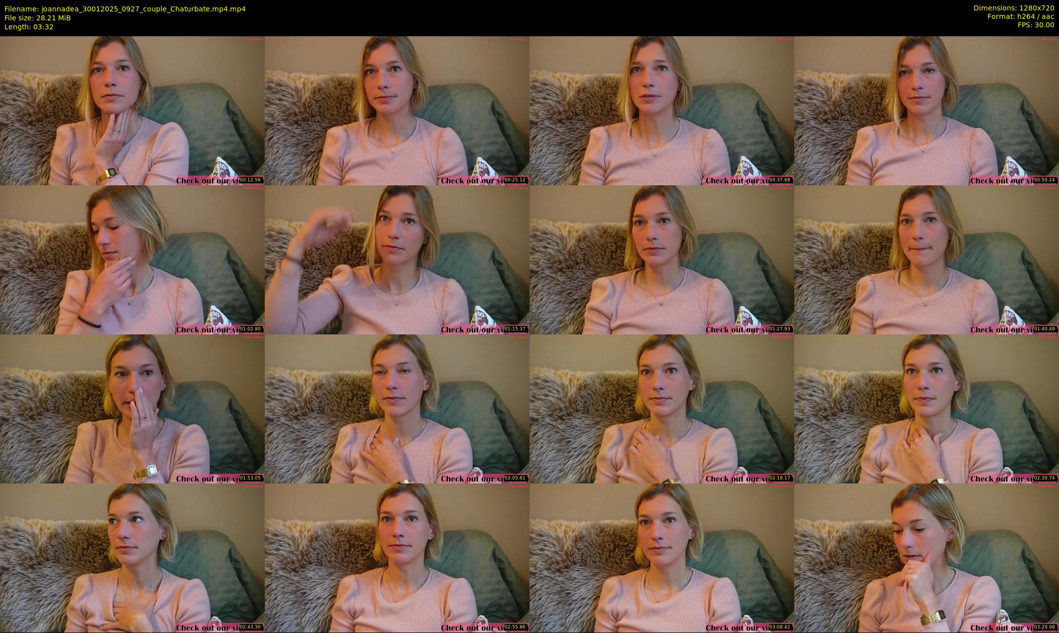 joannadea — 4 minute Chaturbate female cam show recording, 720p, Jan 30, 2025