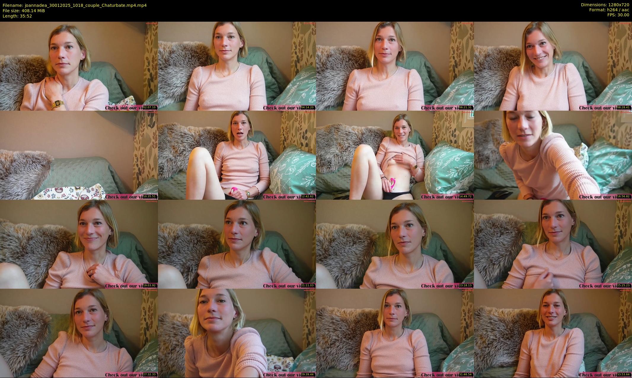 joannadea — 36 minute Chaturbate female cam show recording, 720p, Jan 30, 2025