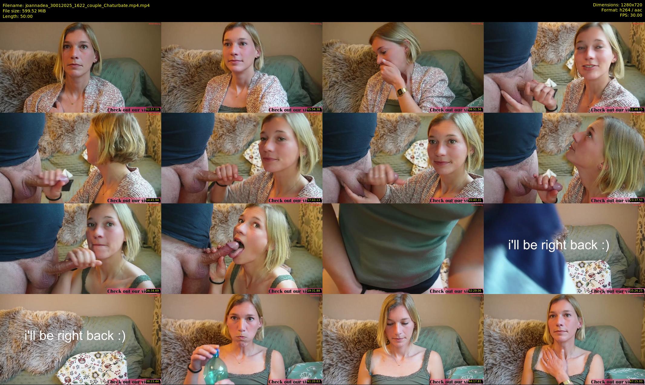 joannadea — 50 minute Chaturbate female cam show recording, 720p, Jan 30, 2025