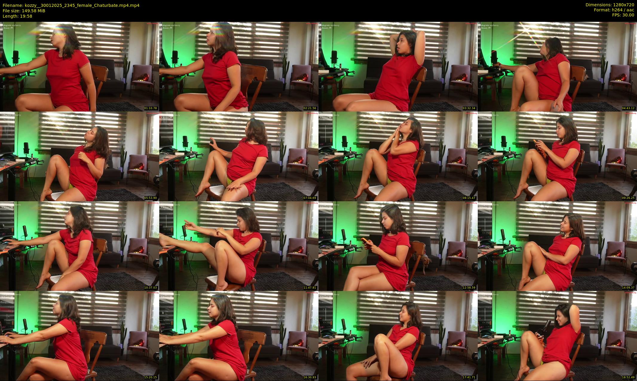 kozzy_ — 20 minute Chaturbate female cam show recording, 720p, Jan 30, 2025