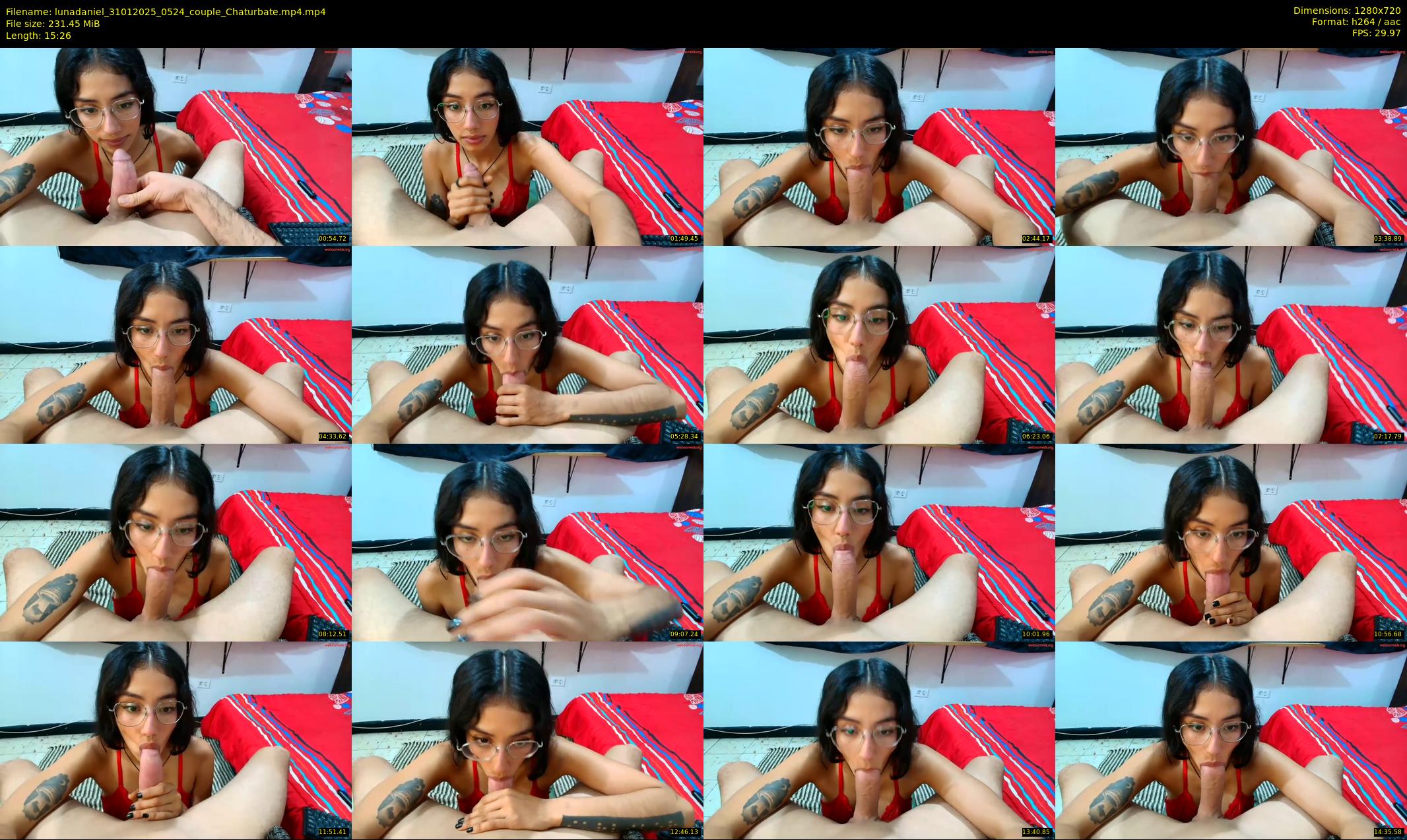 lunadaniel — 16 minute Chaturbate couple cam show recording, 720p, Jan 31, 2025