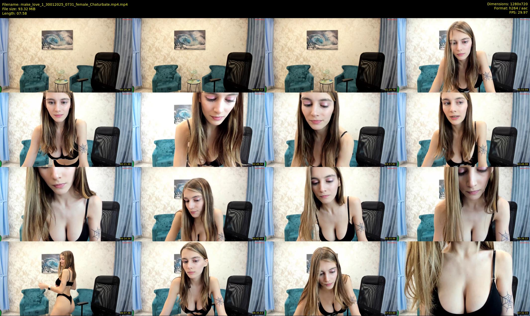 make_love_1 — 8 minute Chaturbate female cam show recording, 720p, Jan 30, 2025