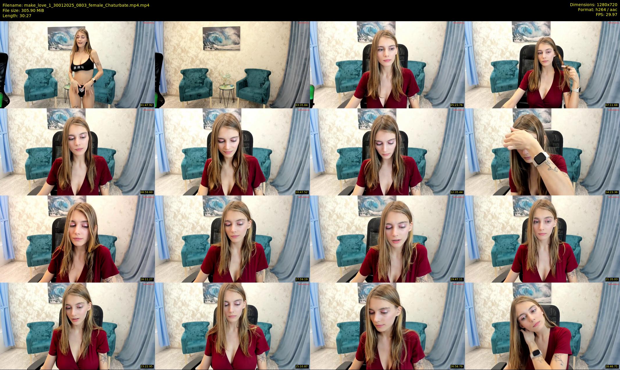 make_love_1 — 31 minute Chaturbate female cam show recording, 720p, Jan 30, 2025