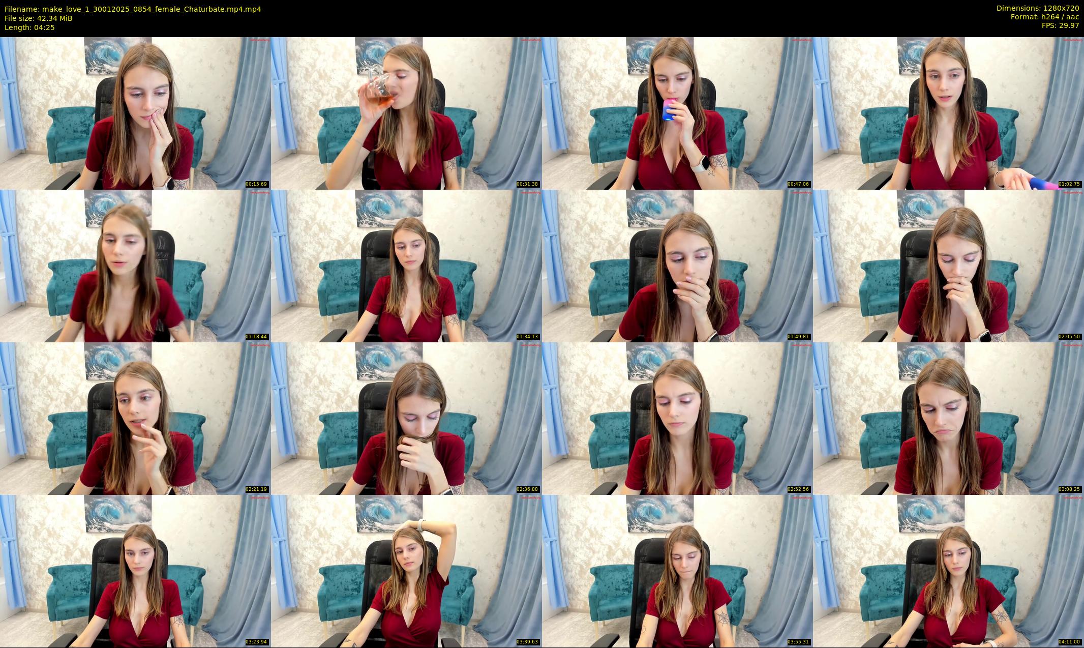 make_love_1 — 5 minute Chaturbate female cam show recording, 720p, Jan 30, 2025