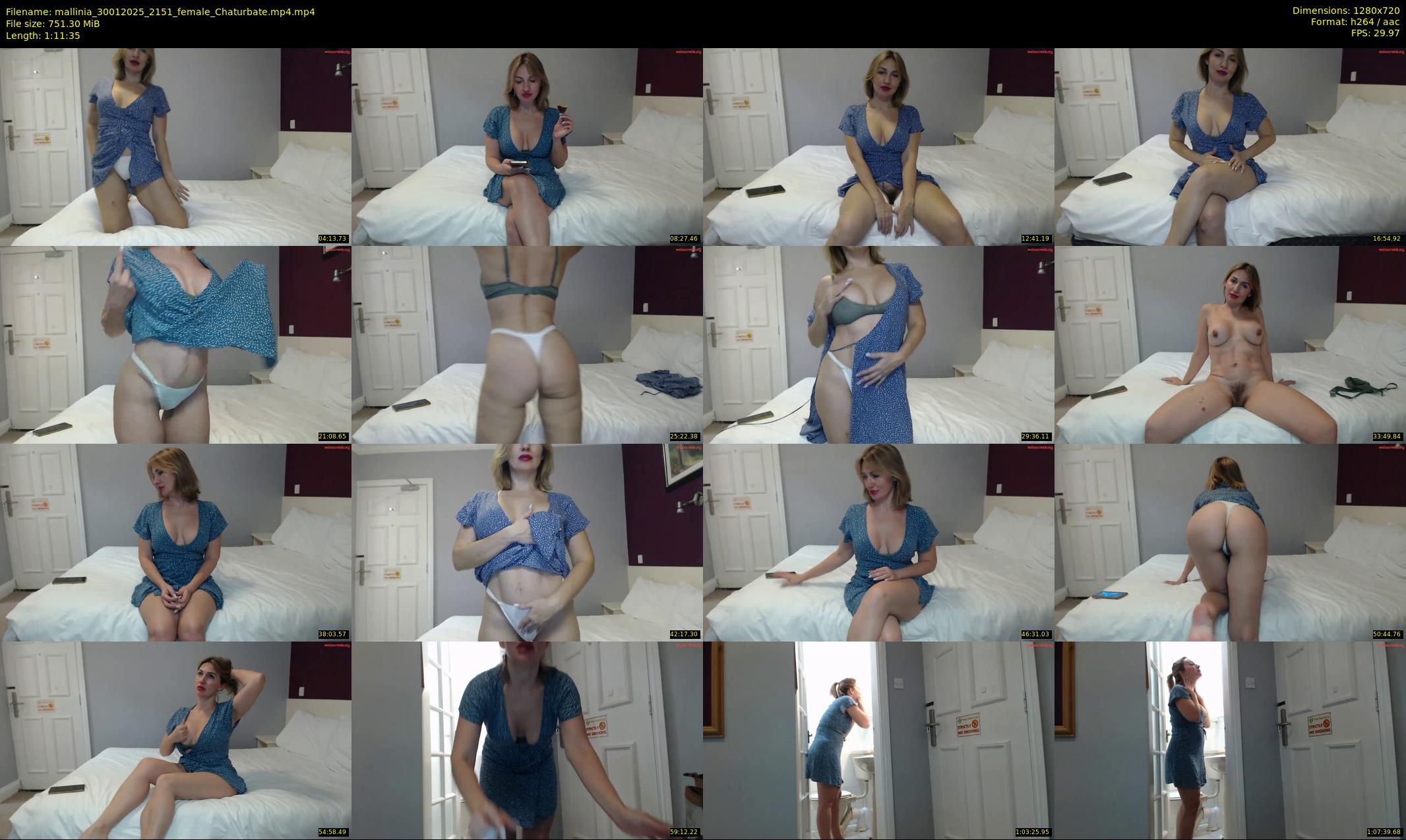 mallinia — 72 minute Chaturbate female cam show recording, 720p, Jan 30, 2025
