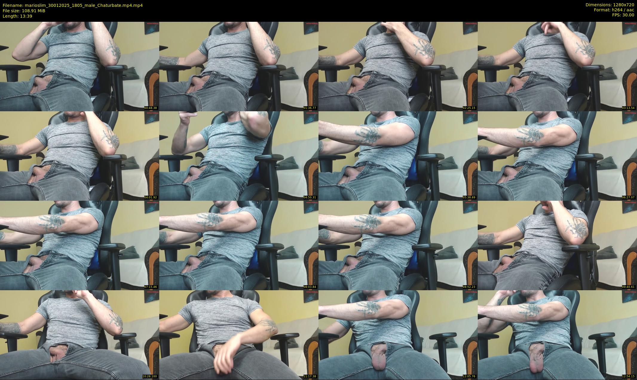 marioslim — 14 minute Chaturbate male cam show recording, 720p, Jan 30, 2025