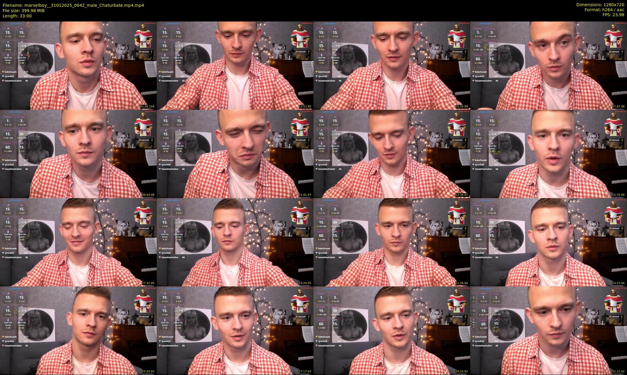 marvelboy_ — 33 minute Chaturbate male cam show recording, 720p, Jan 31, 2025