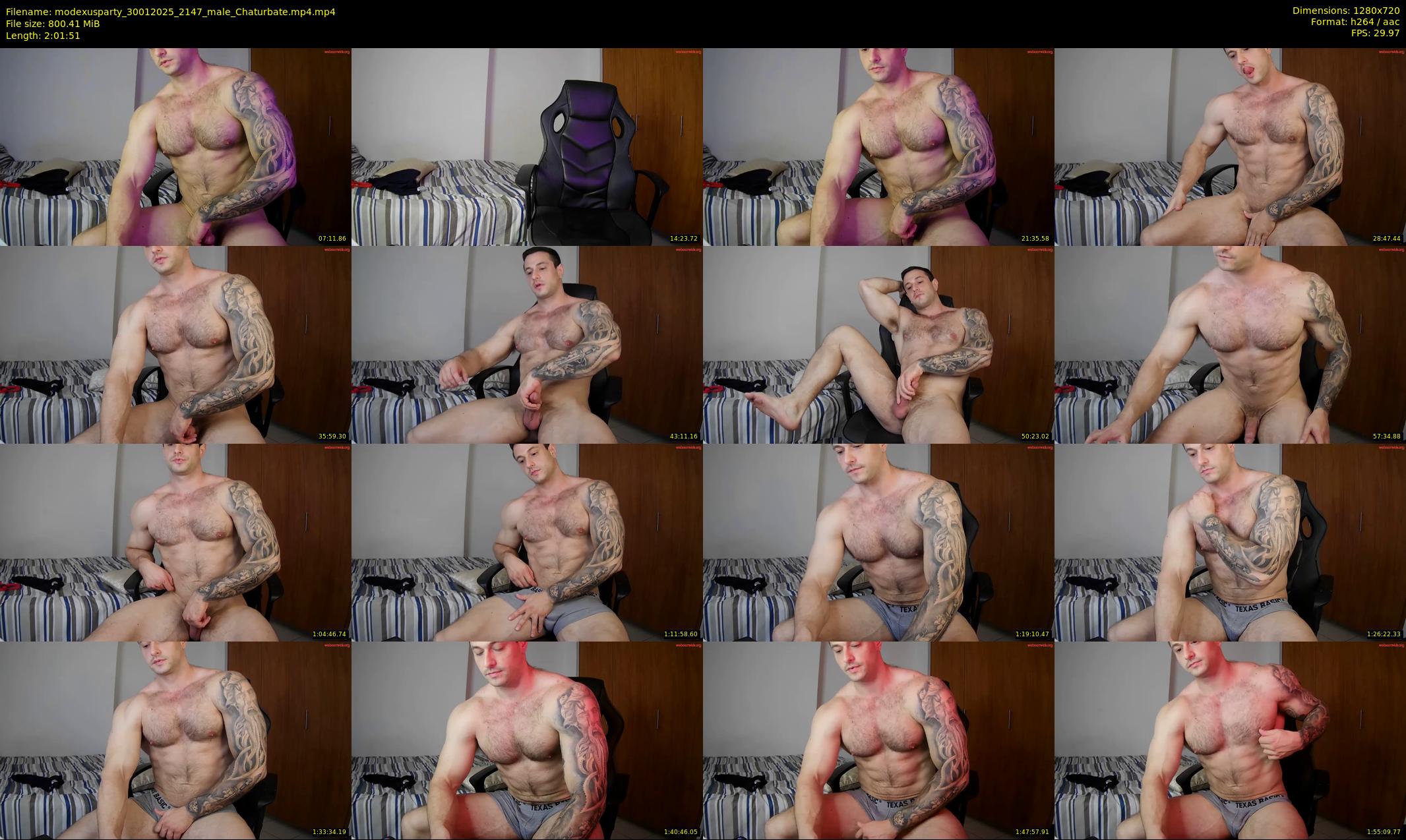 modexusparty — 122 minute Chaturbate male cam show recording, 720p, Jan 30, 2025