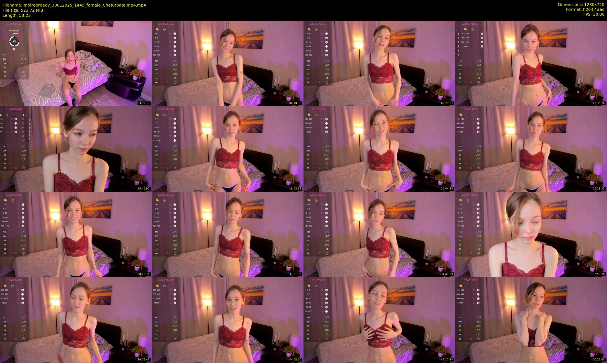 moirebroady — 54 minute Chaturbate female cam show recording, 720p, Jan 30, 2025