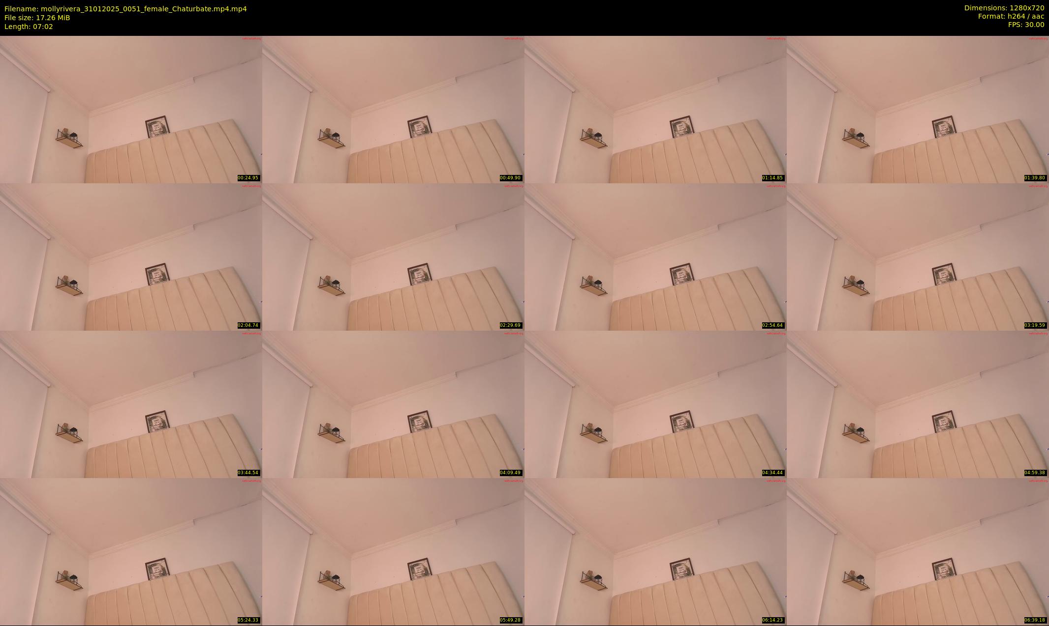 mollyrivera — 8 minute Chaturbate female cam show recording, 720p, Jan 31, 2025