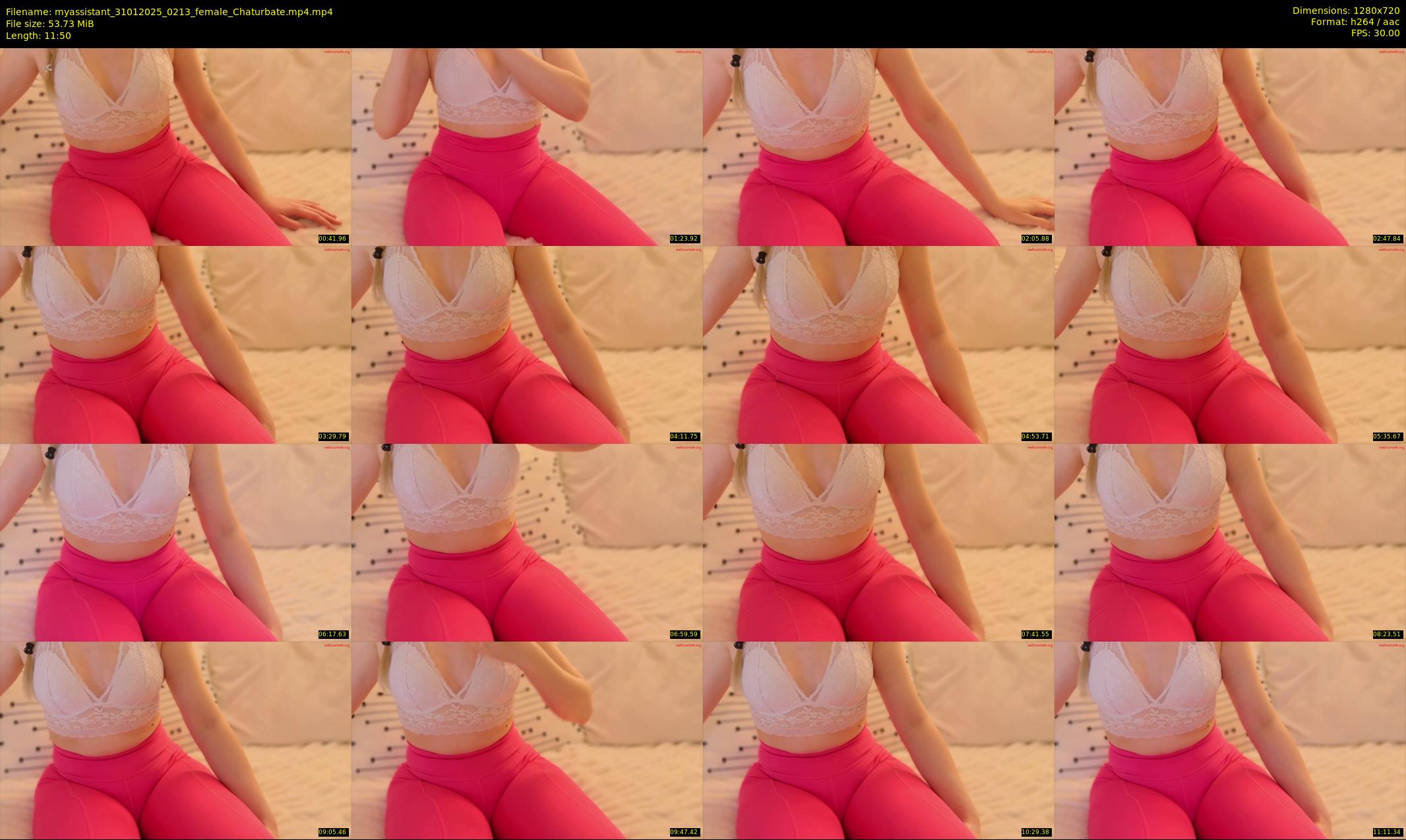 myassistant — 12 minute Chaturbate female cam show recording, 720p, Jan 31, 2025