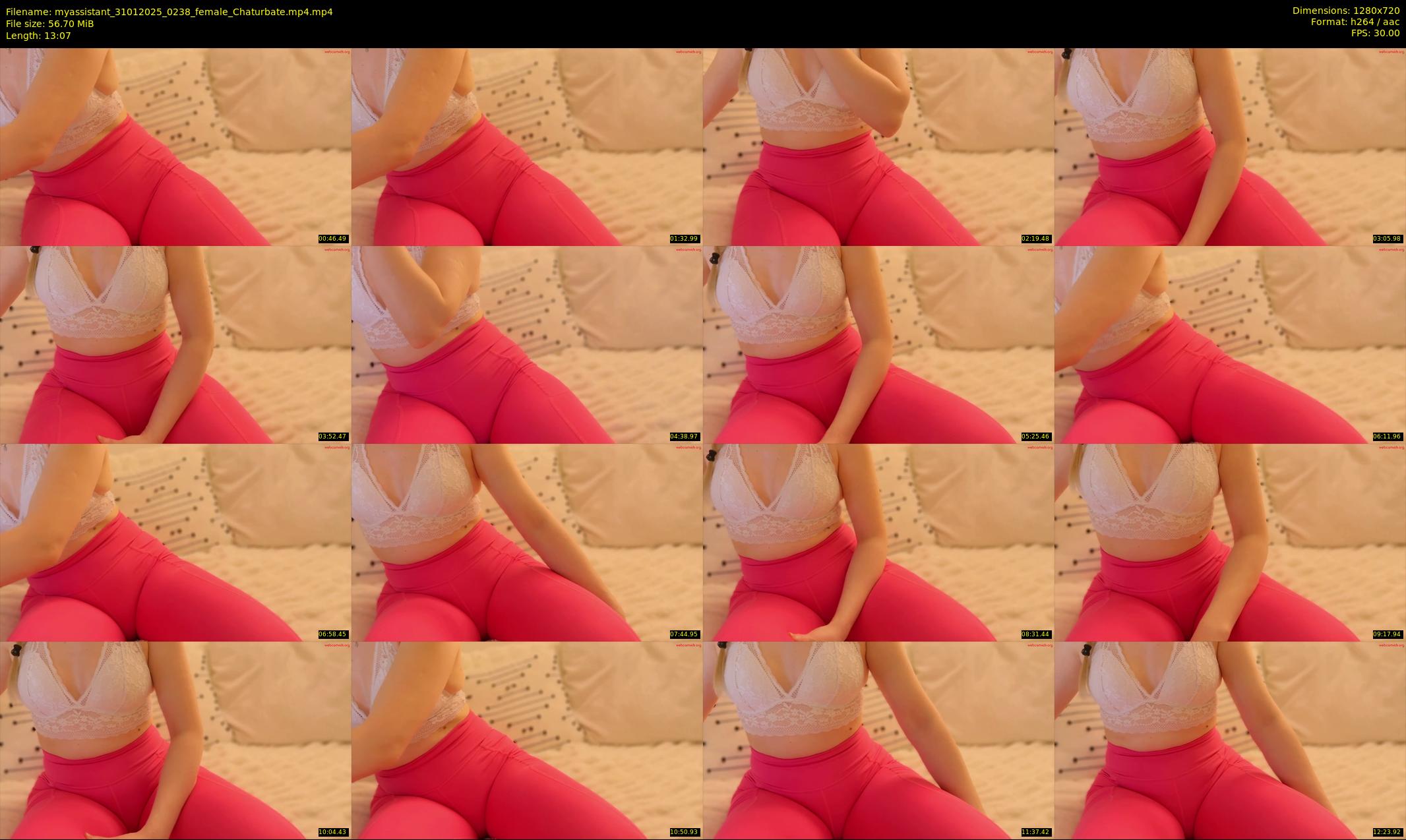myassistant — 14 minute Chaturbate female cam show recording, 720p, Jan 31, 2025