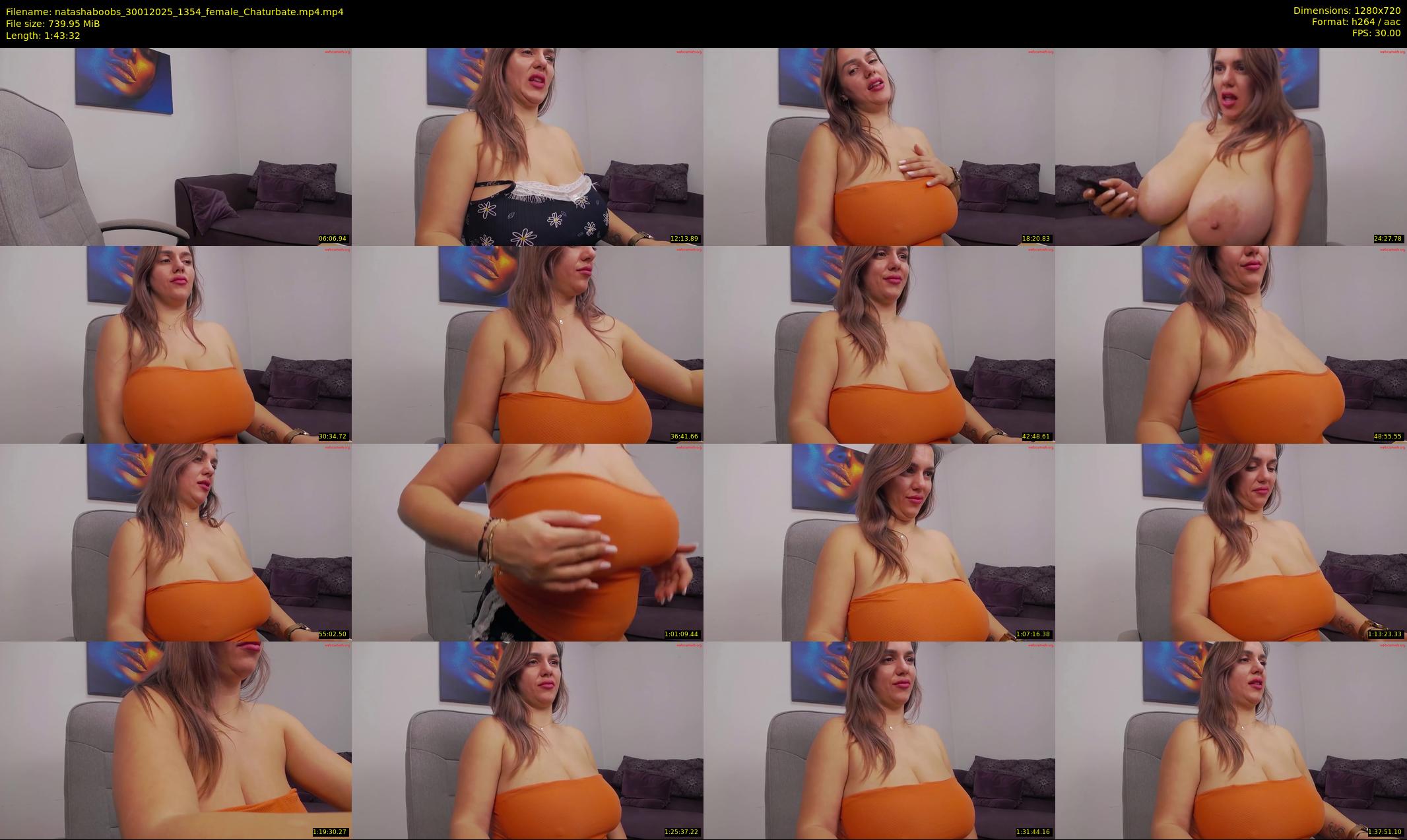 natashaboobs — 104 minute Chaturbate female cam show recording, 720p, Jan 30, 2025