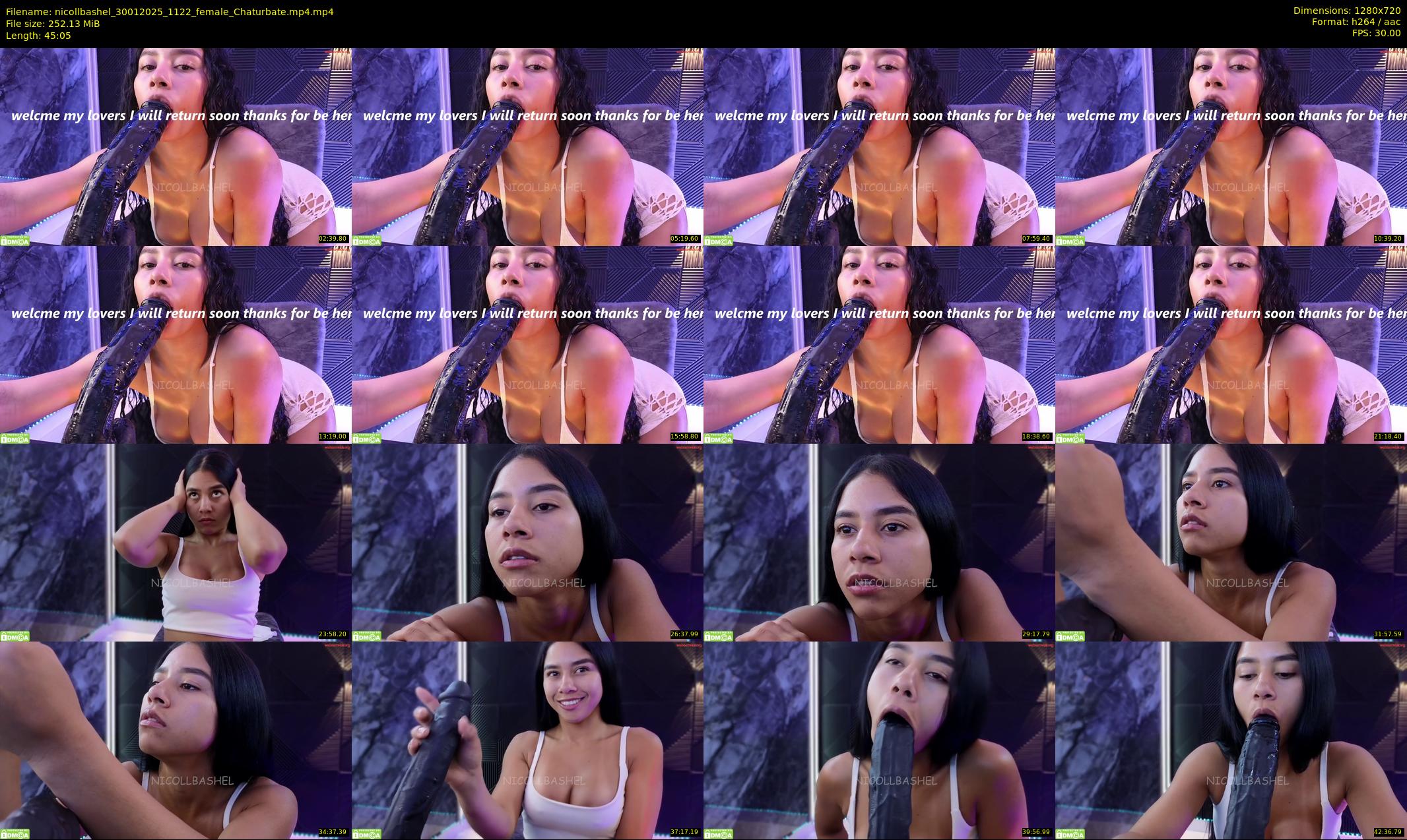nicollbashel — 46 minute Chaturbate female cam show recording, 720p, Jan 30, 2025
