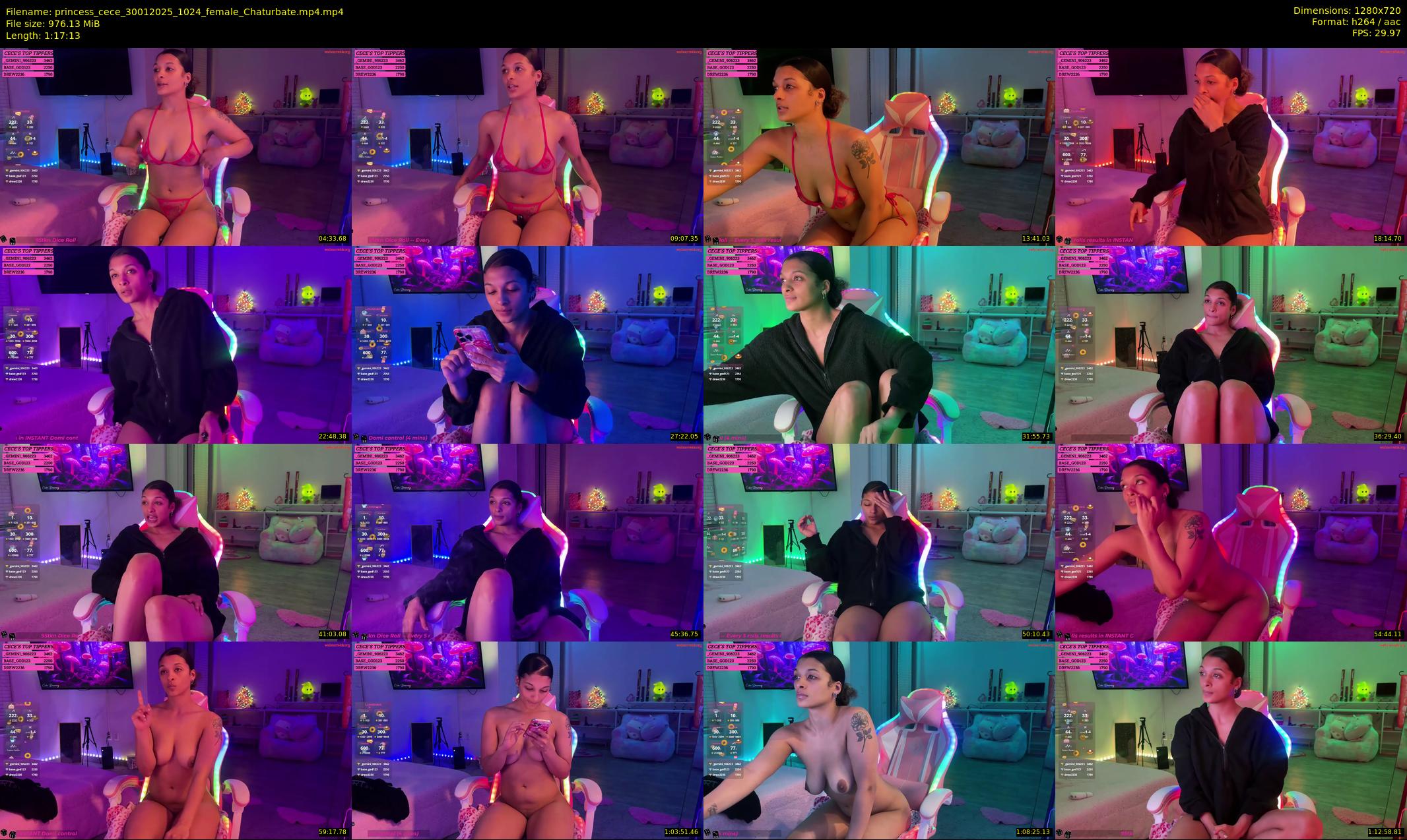 princess_cece — 78 minute Chaturbate female cam show recording, 720p, Jan 30, 2025