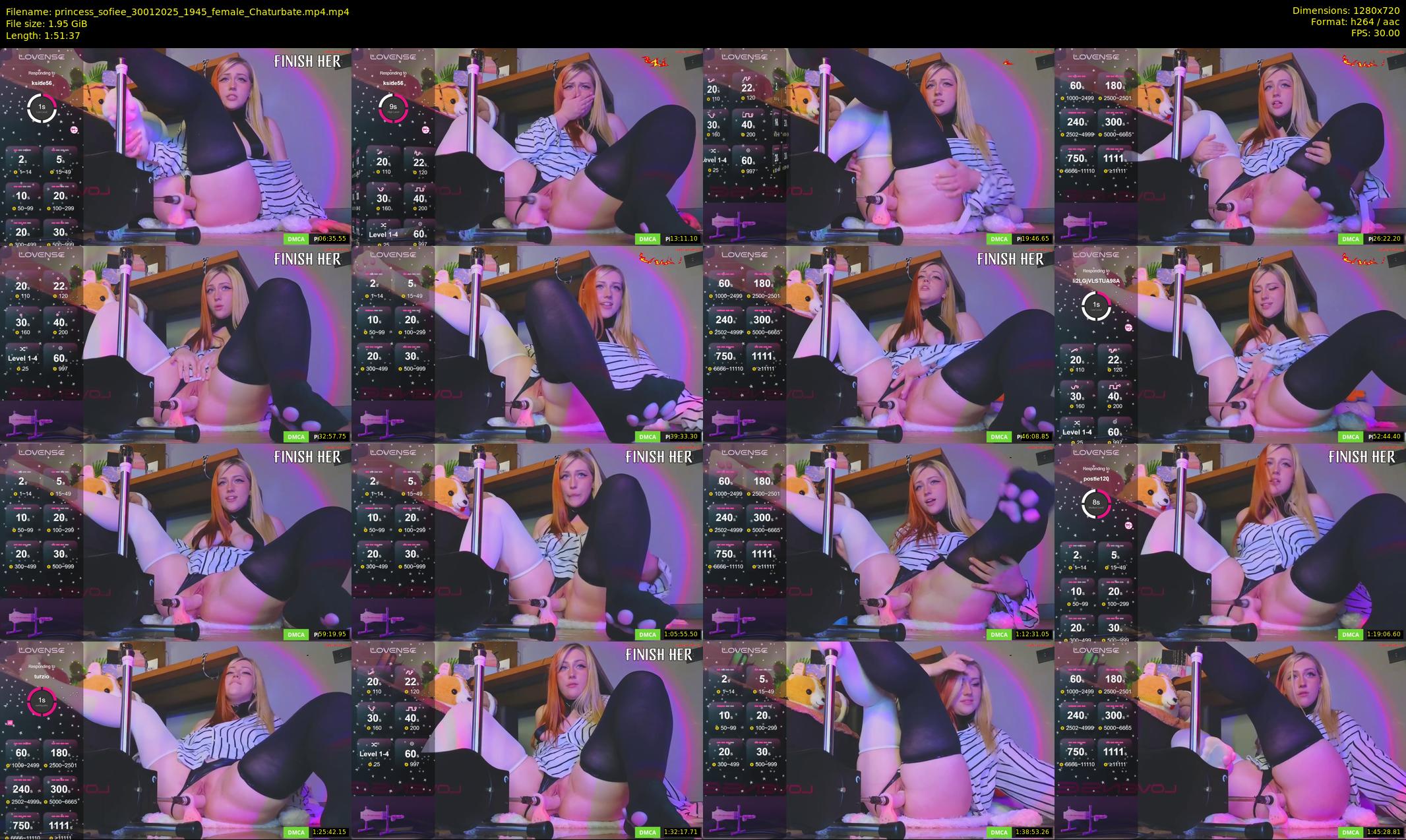 princess_sofiee — 112 minute Chaturbate female cam show recording, 720p, Jan 30, 2025