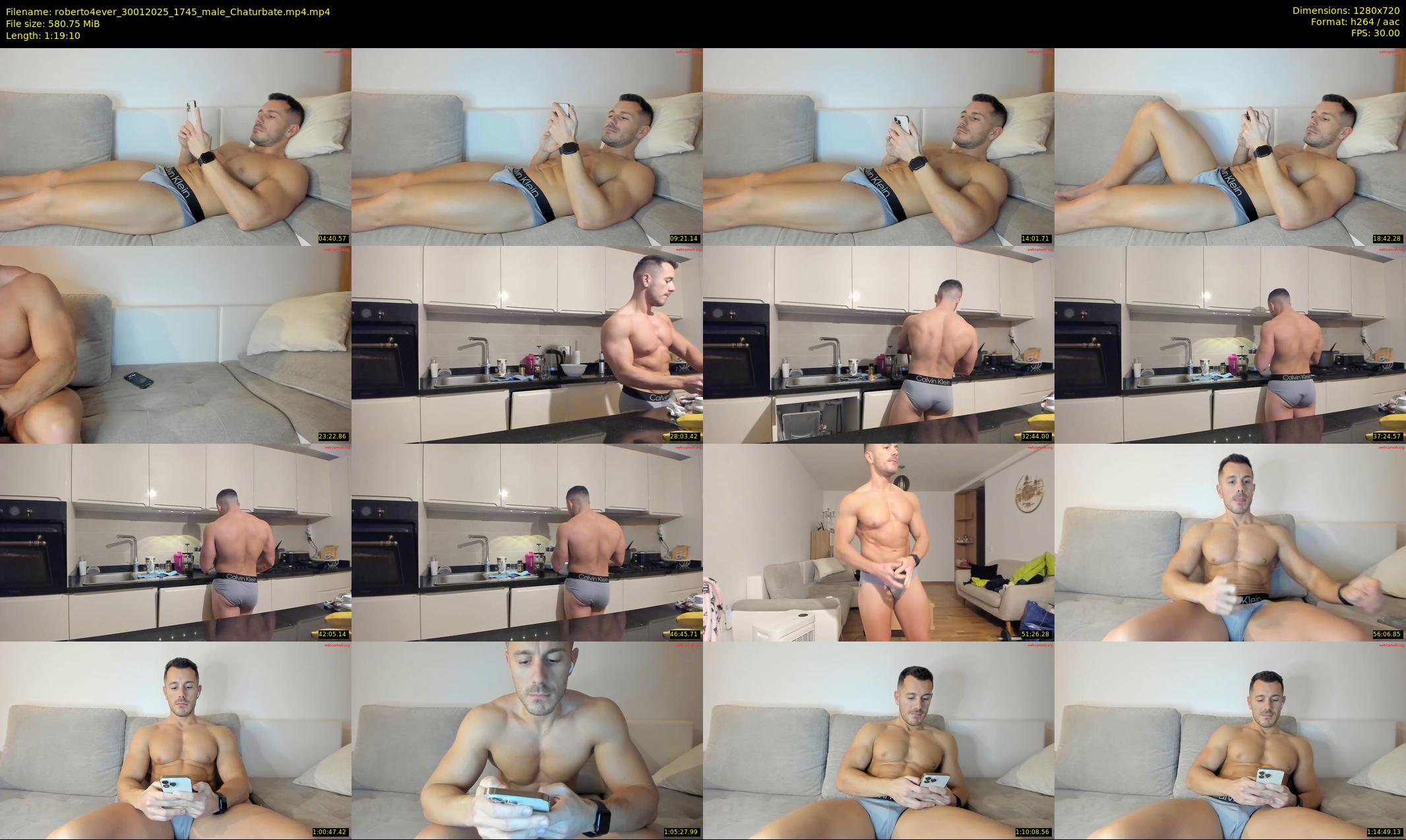 roberto4ever — 80 minute Chaturbate male cam show recording, 720p, Jan 30, 2025
