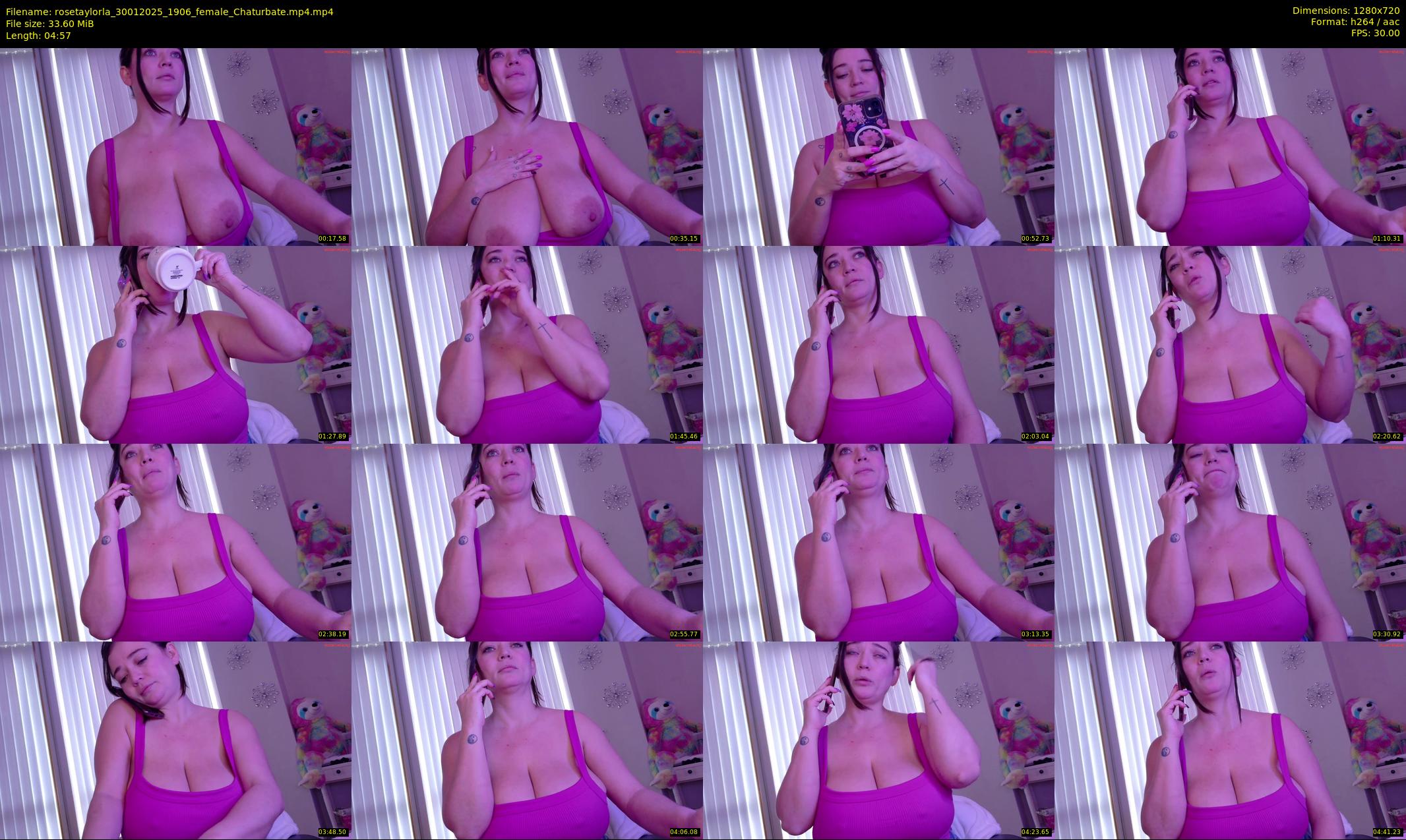 rosetaylorla — 5 minute Chaturbate female cam show recording, 720p, Jan 30, 2025