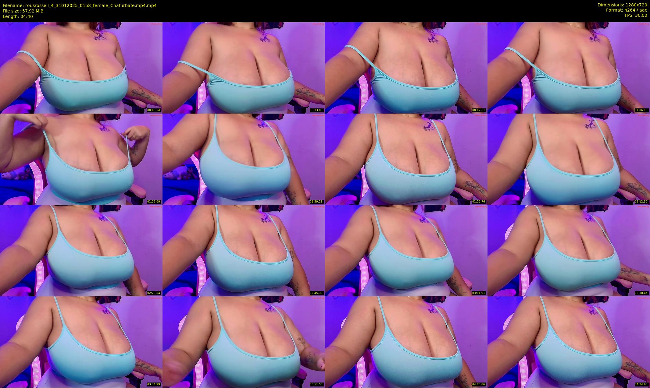 rousrossell_4 — 5 minute Chaturbate female cam show recording, 720p, Jan 31, 2025