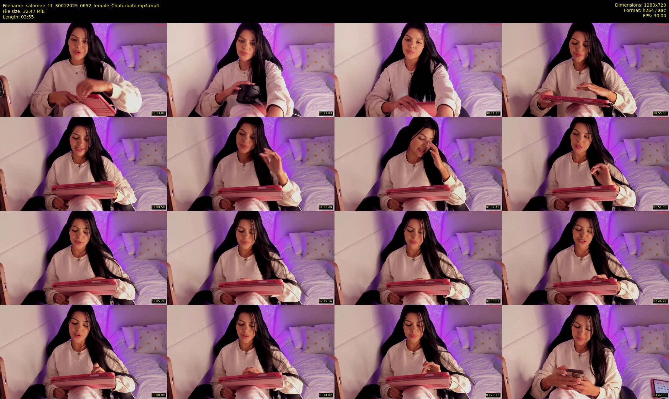 salomee_11 — 4 minute Chaturbate female cam show recording, 720p, Jan 30, 2025