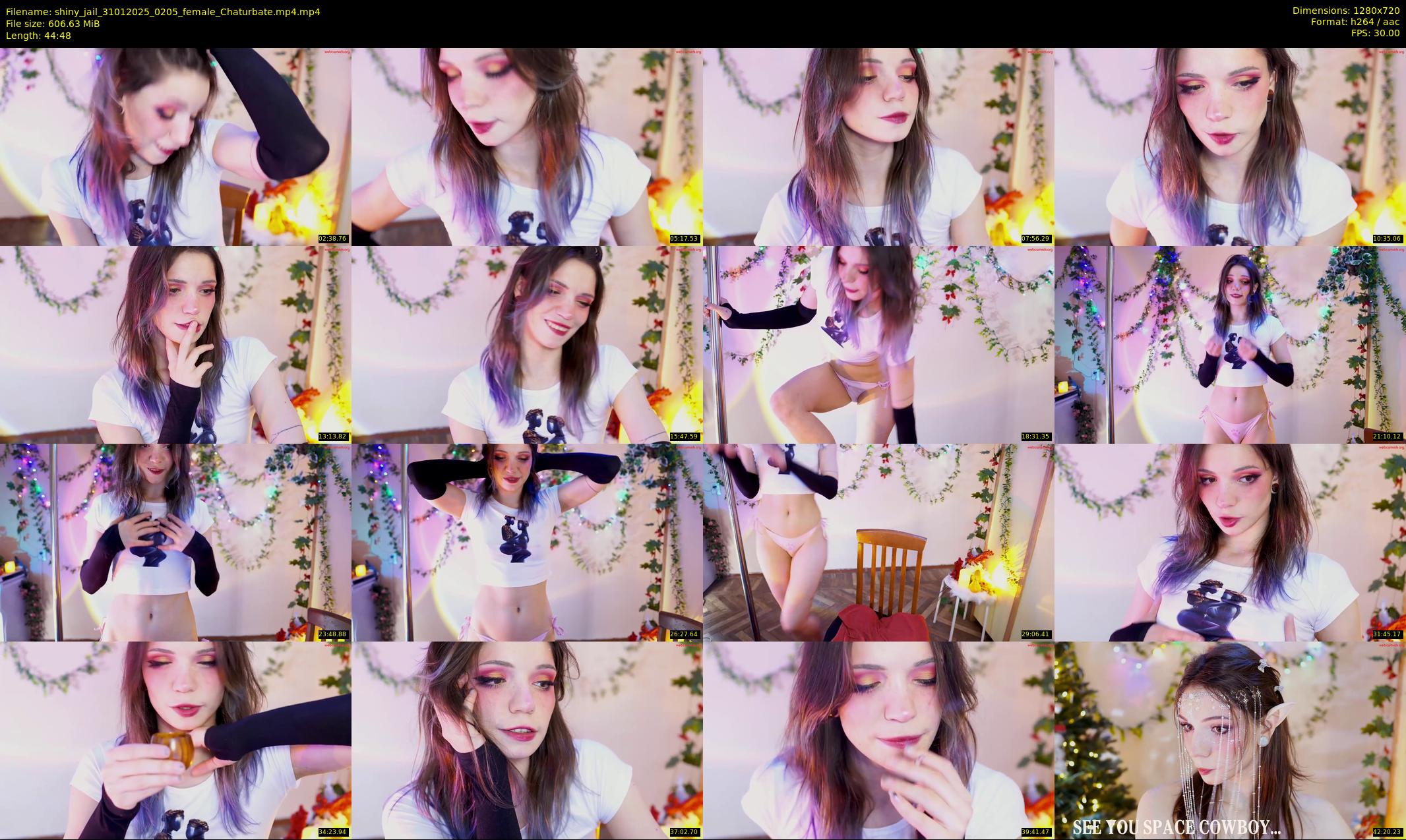 shiny_jail — 45 minute Chaturbate female cam show recording, 720p, Jan 31, 2025