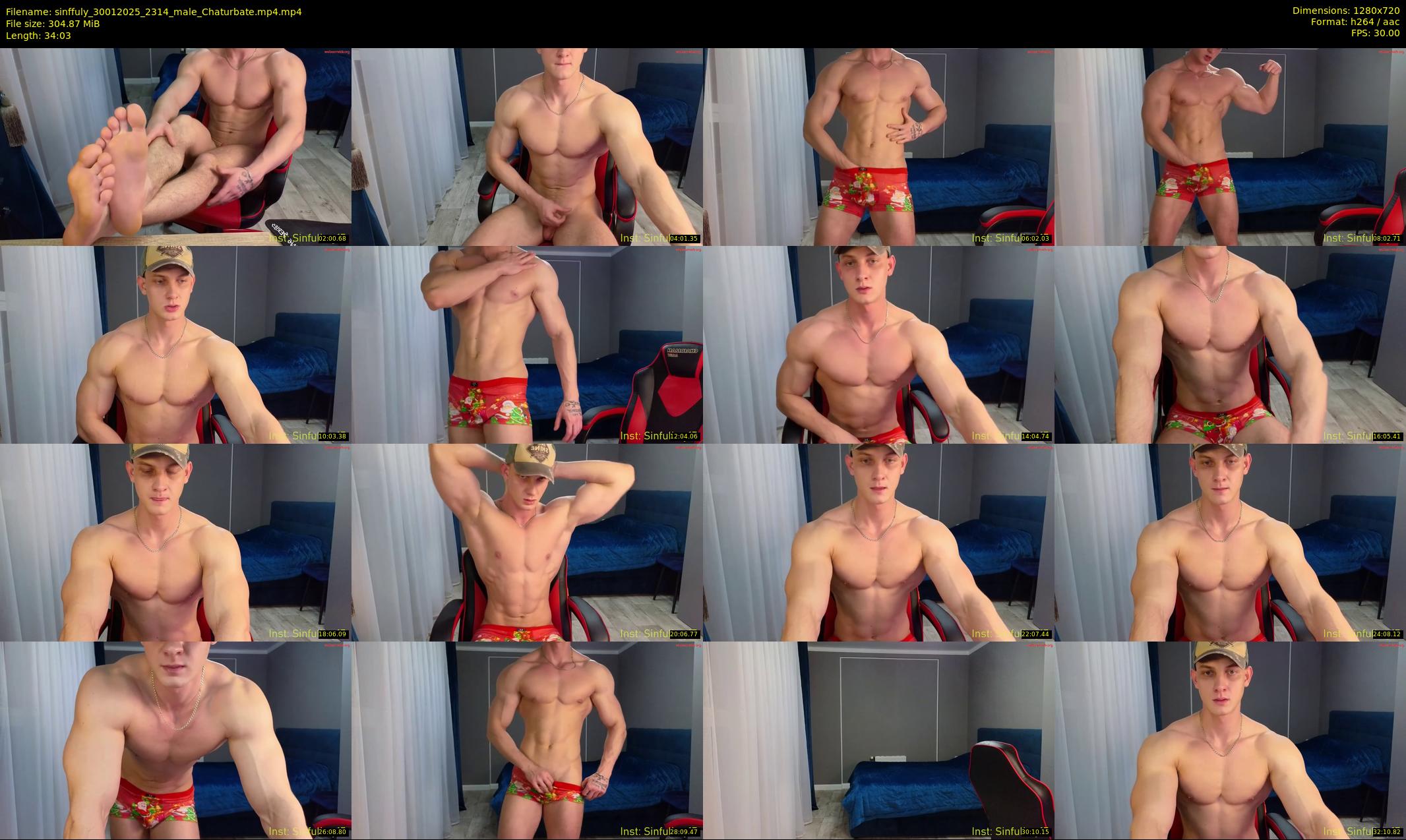 sinffuly — 35 minute Chaturbate male cam show recording, 720p, Jan 30, 2025