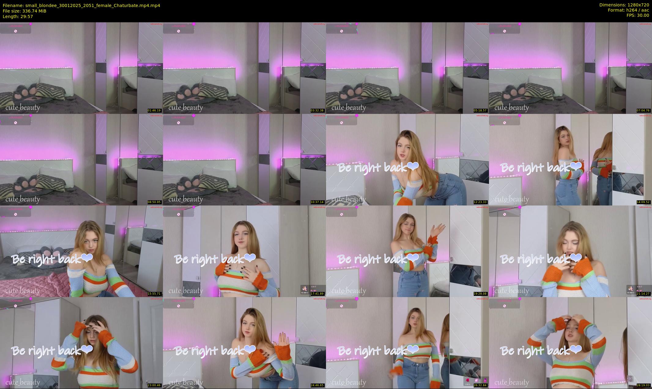 small_blondee — 30 minute Chaturbate female cam show recording, 720p, Jan 30, 2025