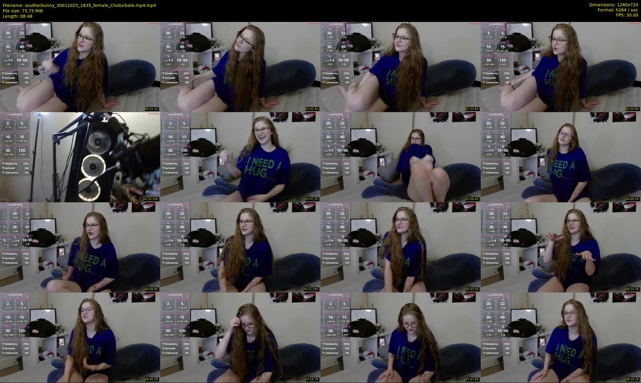 southerbunny — 9 minute Chaturbate female cam show recording, 720p, Jan 30, 2025