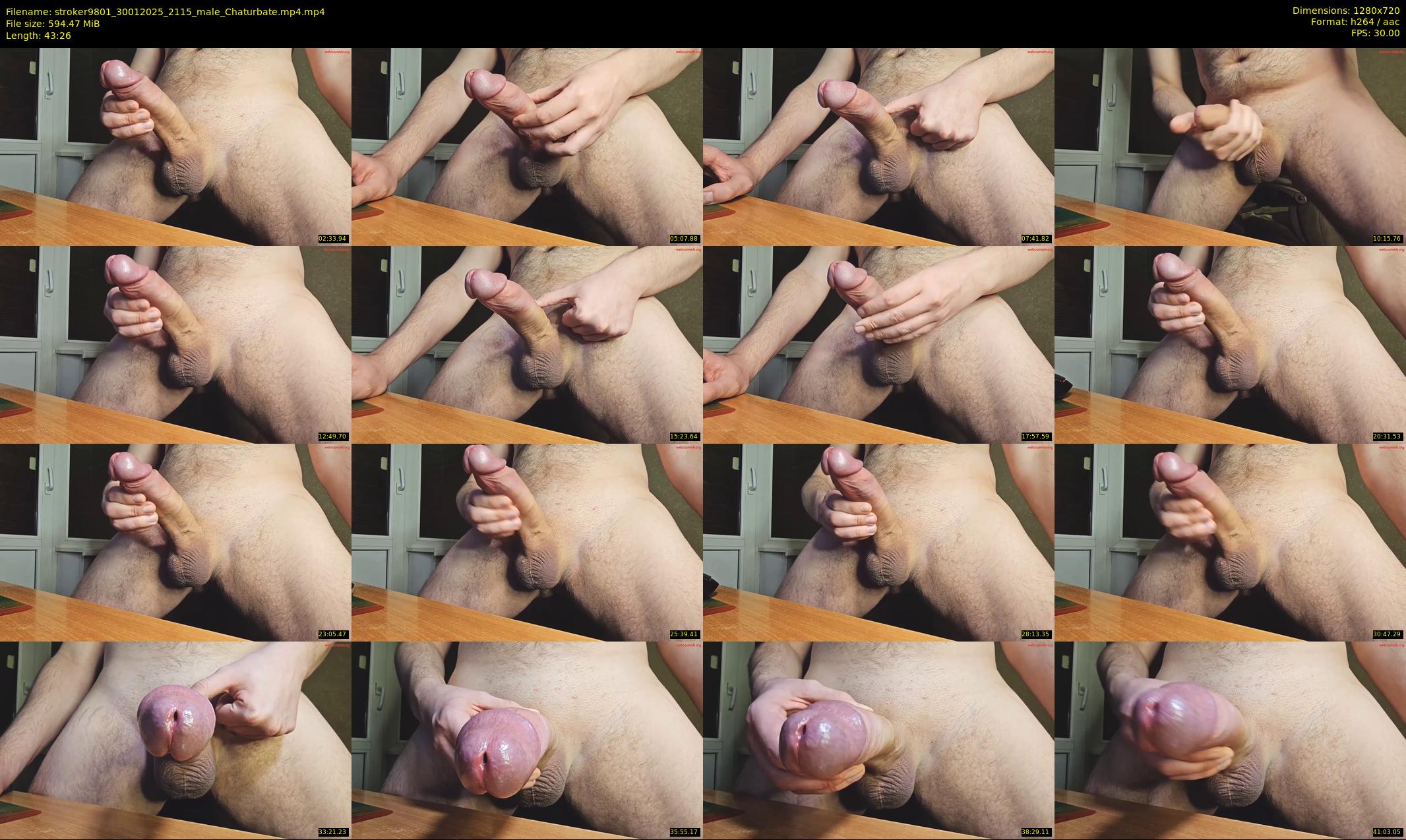 stroker9801 — 44 minute Chaturbate male cam show recording, 720p, Jan 30, 2025