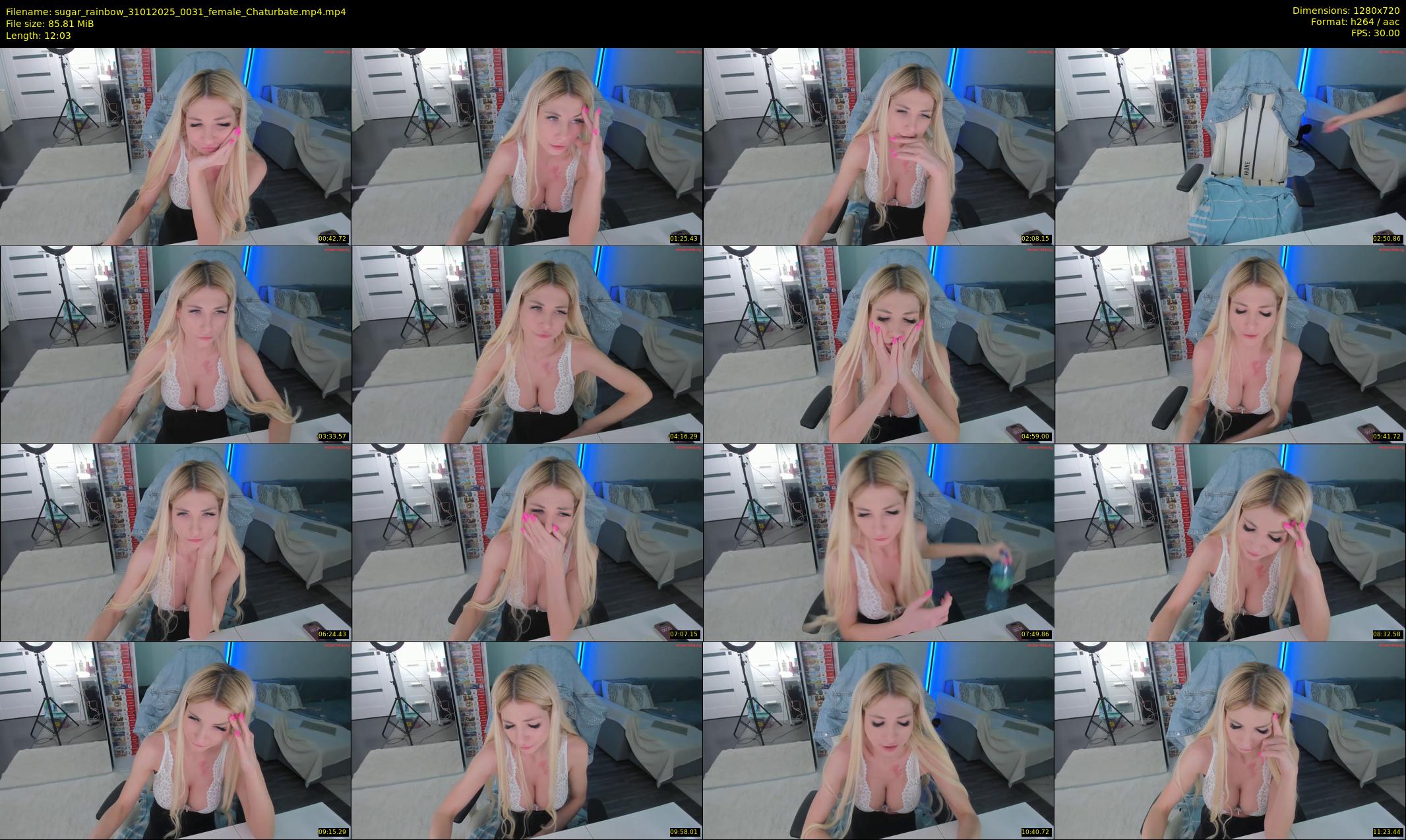 sugar_rainbow — 13 minute Chaturbate female cam show recording, 720p, Jan 31, 2025