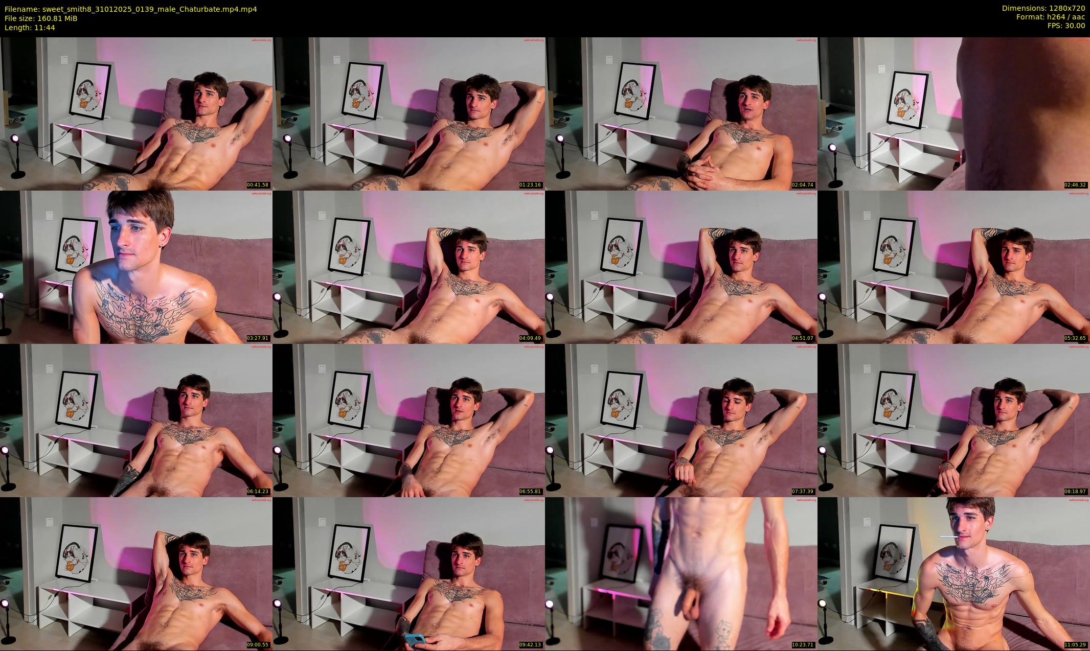sweet_smith8 — 12 minute Chaturbate male cam show recording, 720p, Jan 31, 2025