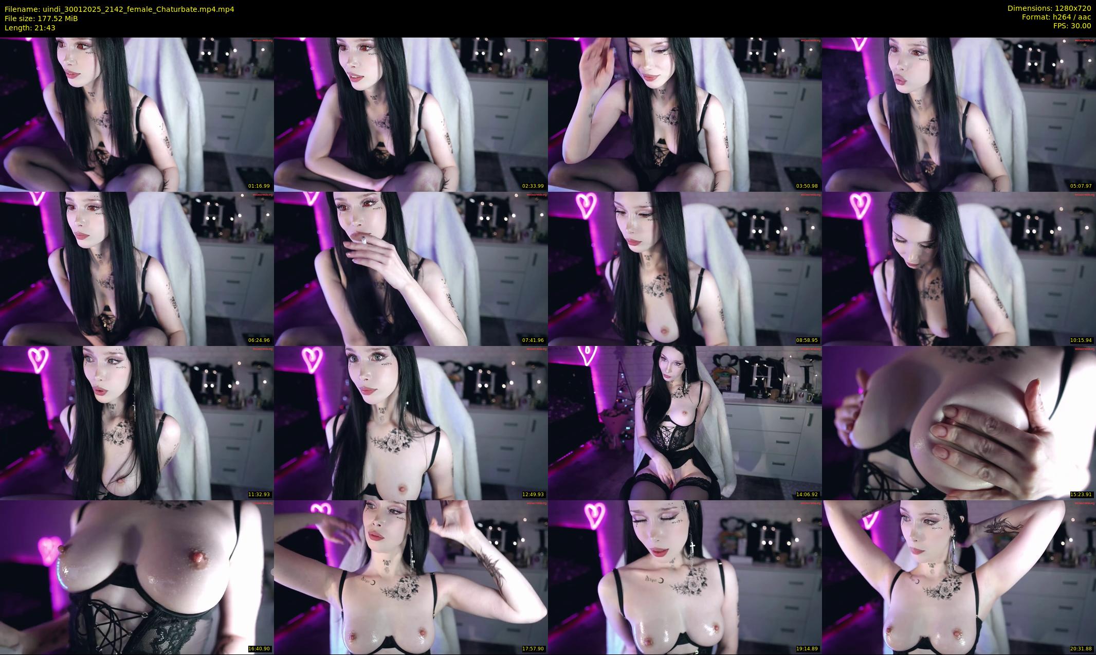 uindi — 22 minute Chaturbate female cam show recording, 720p, Jan 30, 2025