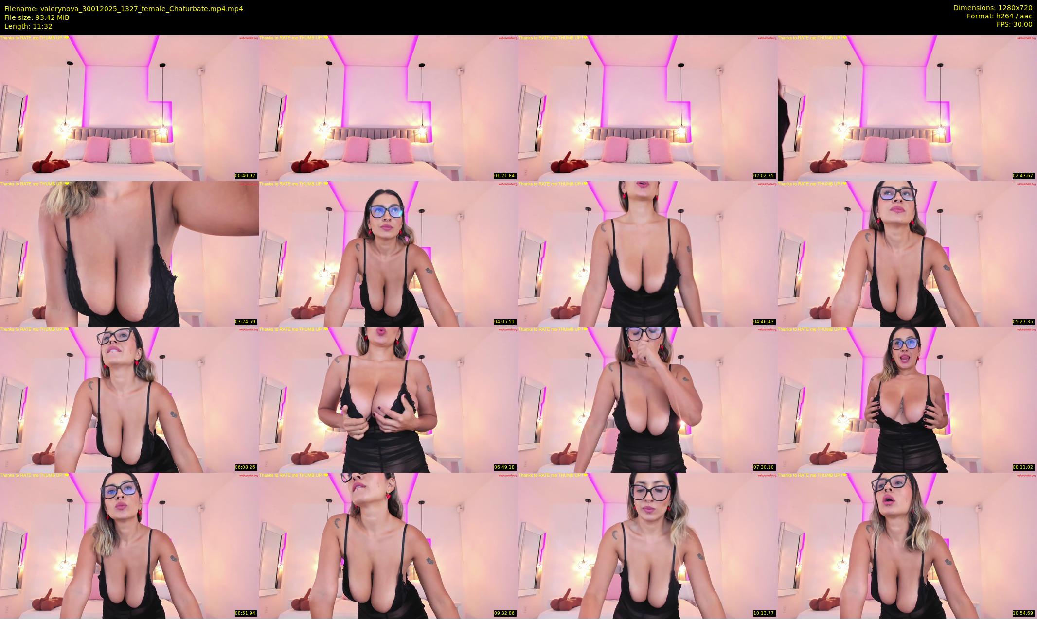 valerynova — 12 minute Chaturbate female cam show recording, 720p, Jan 30, 2025