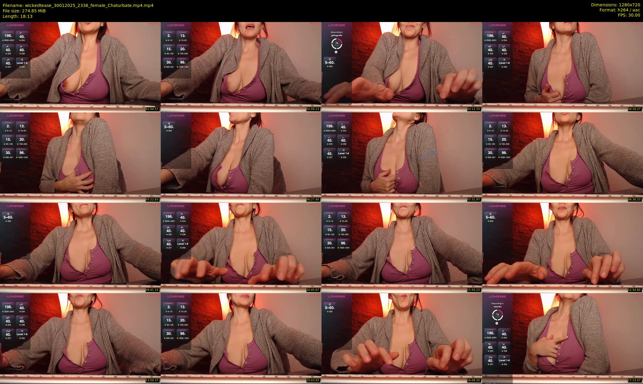 wickedtease — 19 minute Chaturbate female cam show recording, 720p, Jan 30, 2025