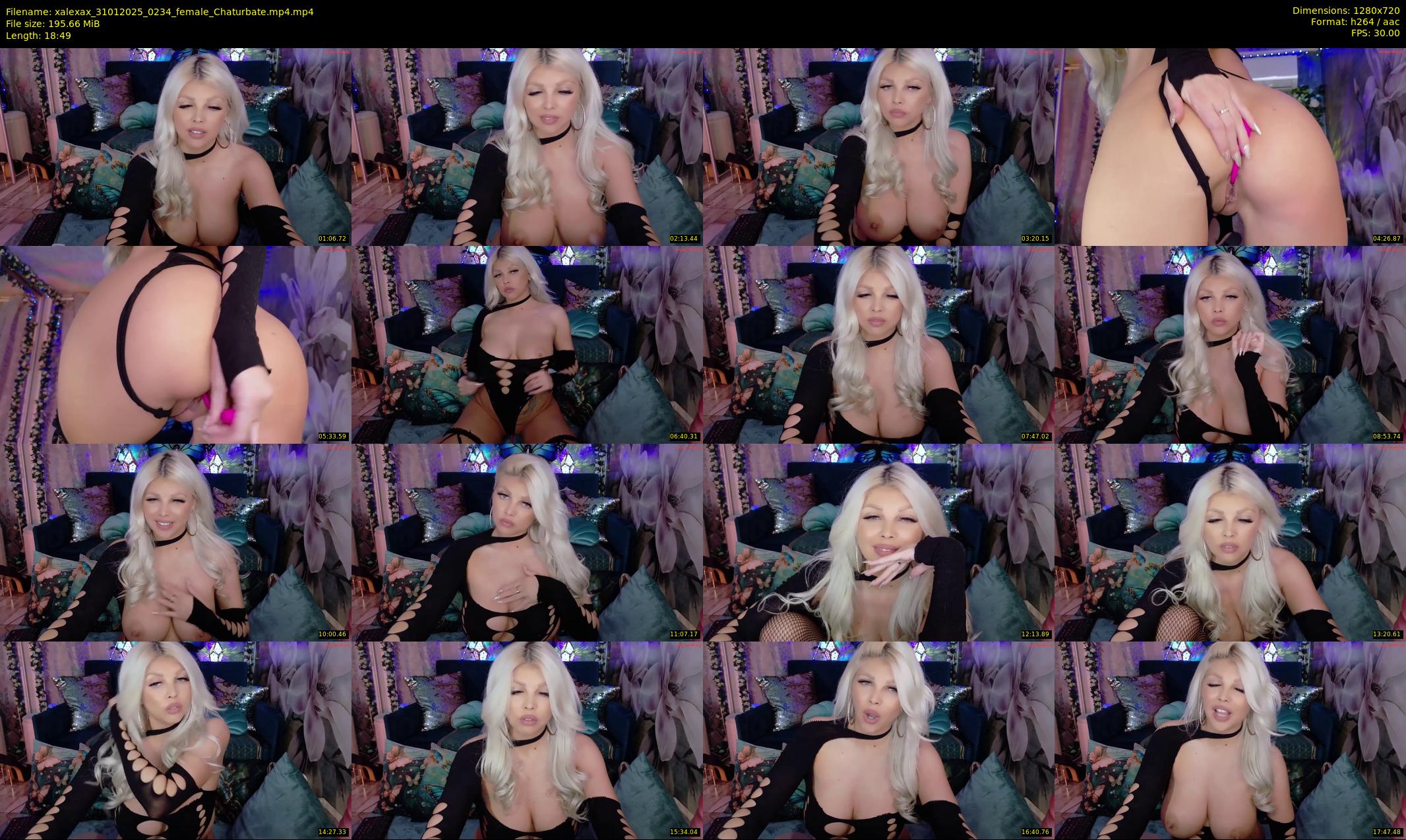 xalexax — 19 minute Chaturbate female cam show recording, 720p, Jan 31, 2025