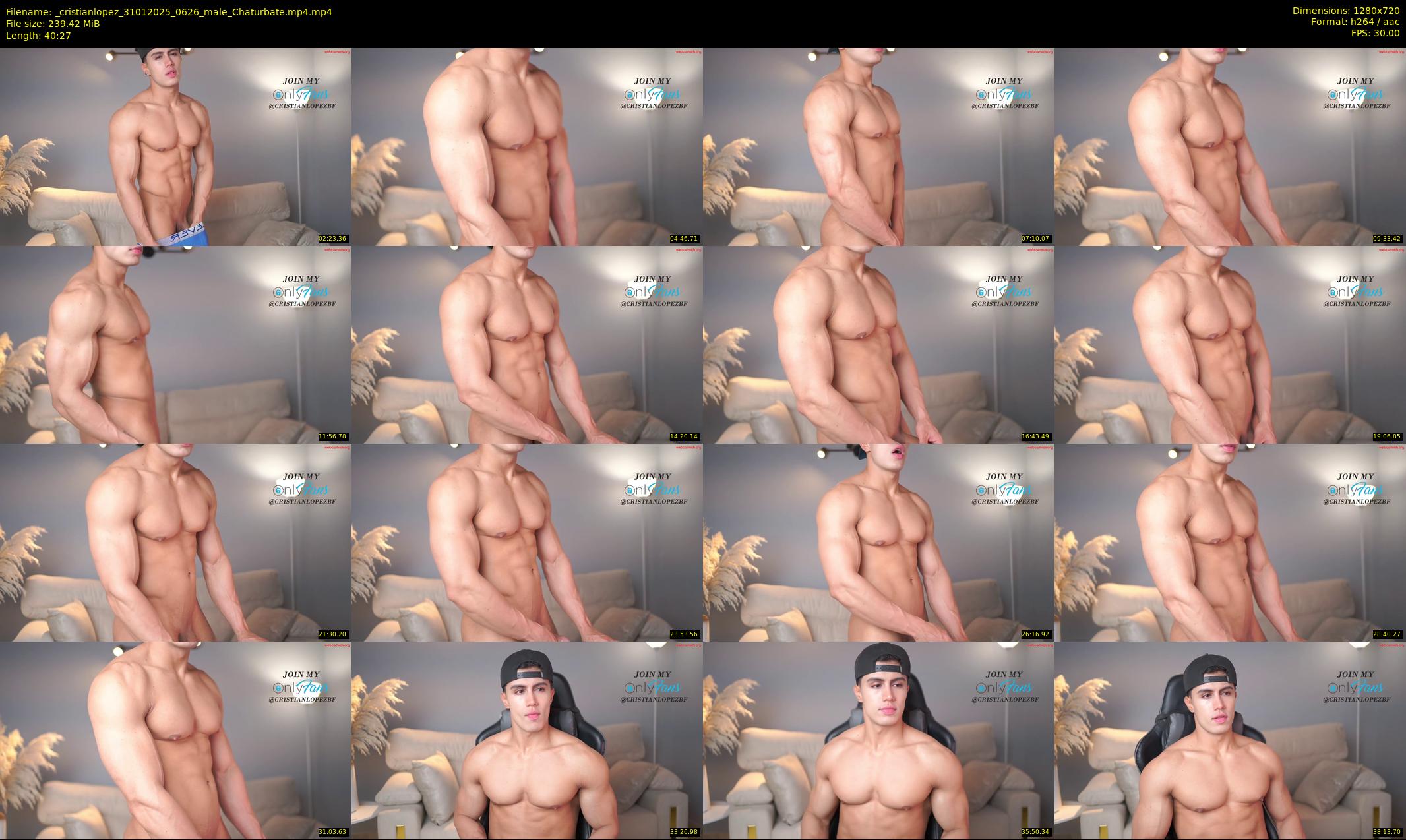 _cristianlopez — 41 minute Chaturbate male cam show recording, 720p, Jan 31, 2025