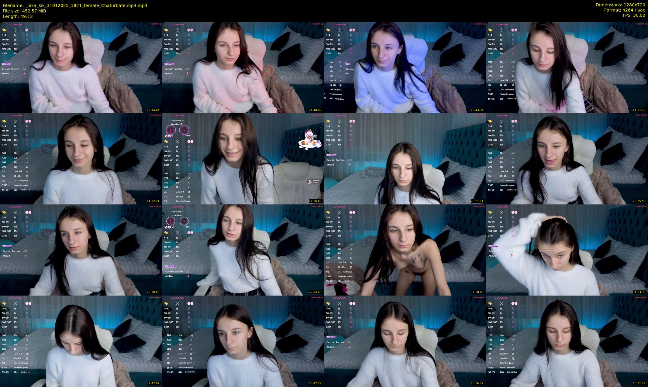 _nika_kik — 50 minute Chaturbate female cam show recording, 720p, Jan 31, 2025