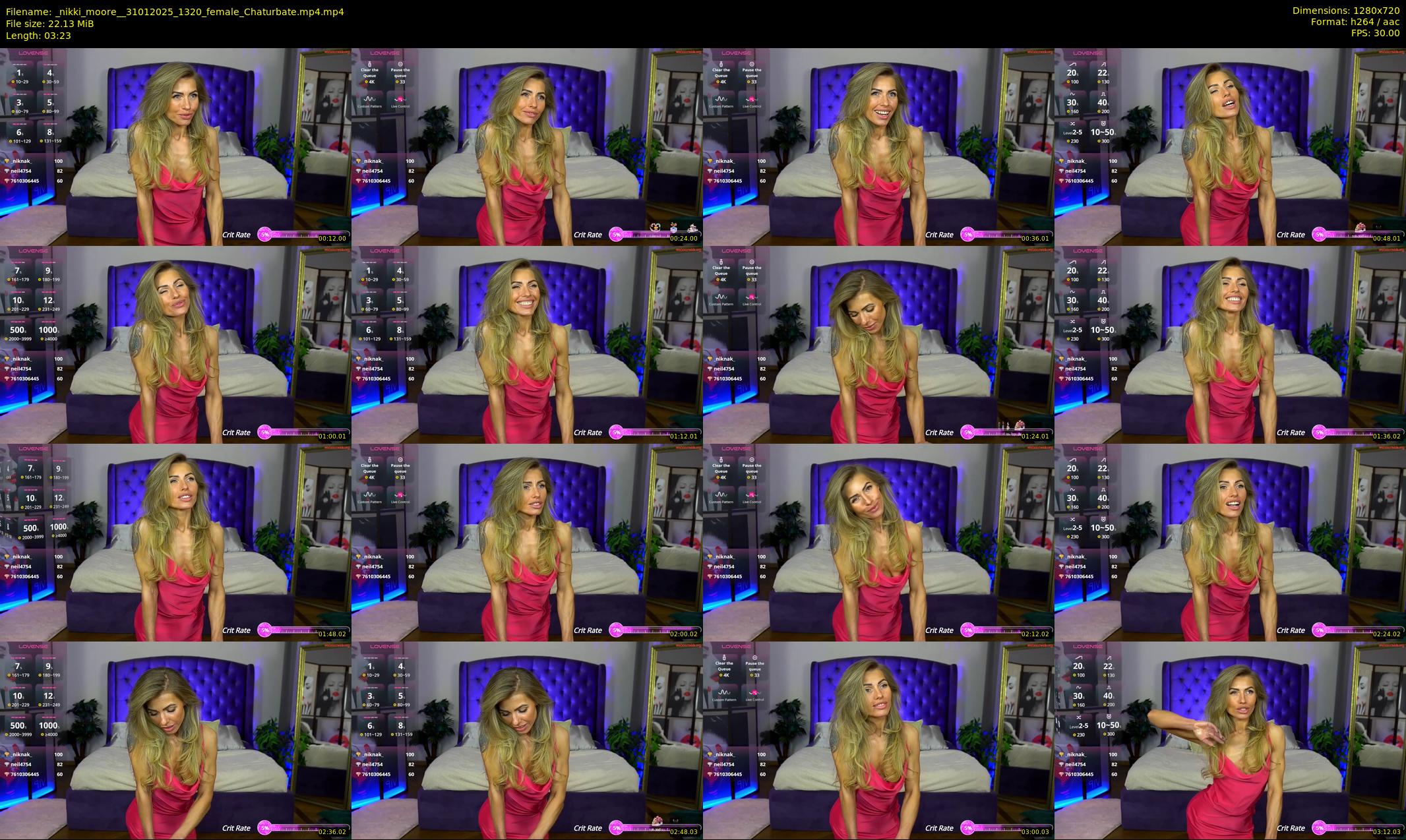 _nikki_moore_ — 4 minute Chaturbate female cam show recording, 720p, Jan 31, 2025