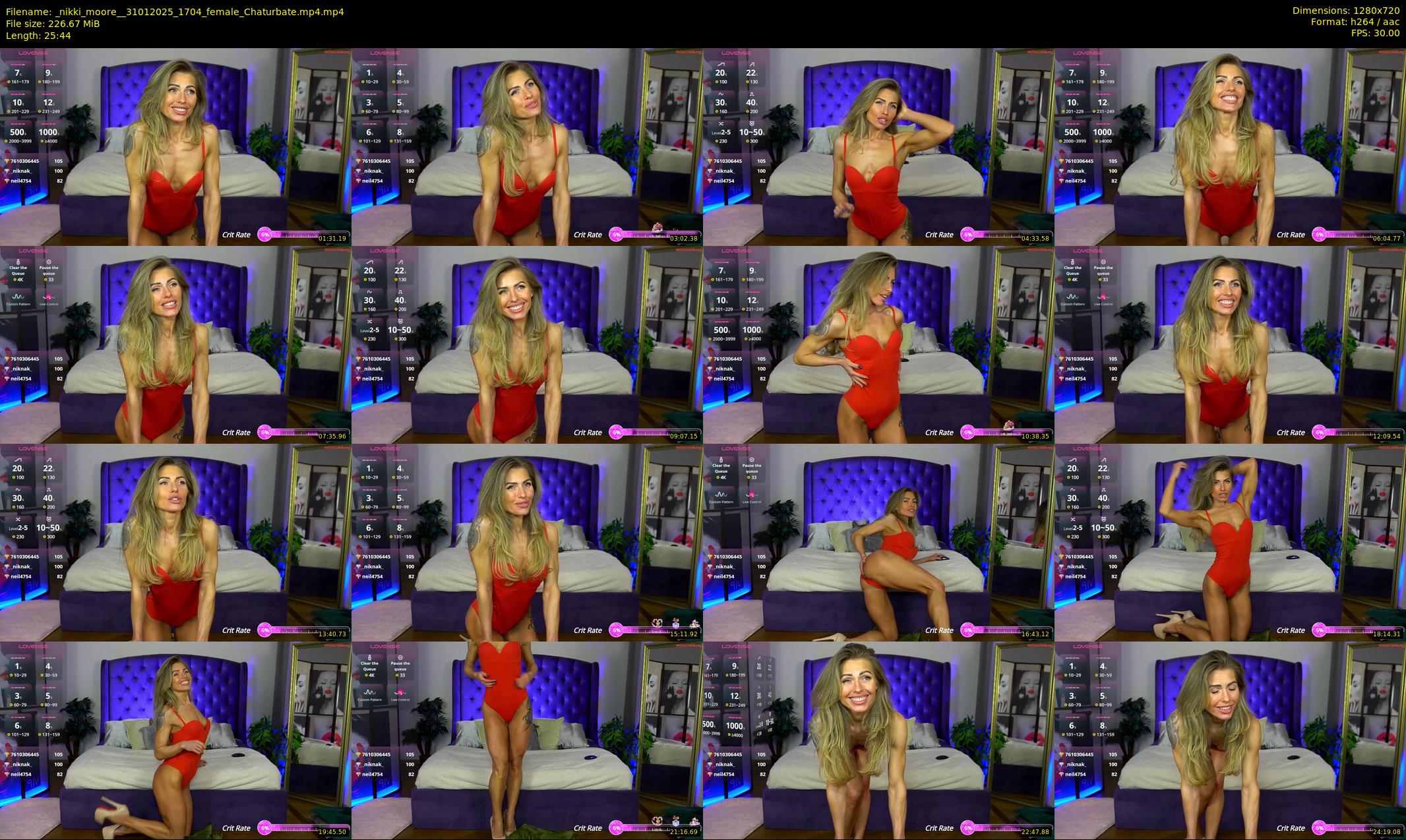 _nikki_moore_ — 26 minute Chaturbate female cam show recording, 720p, Jan 31, 2025