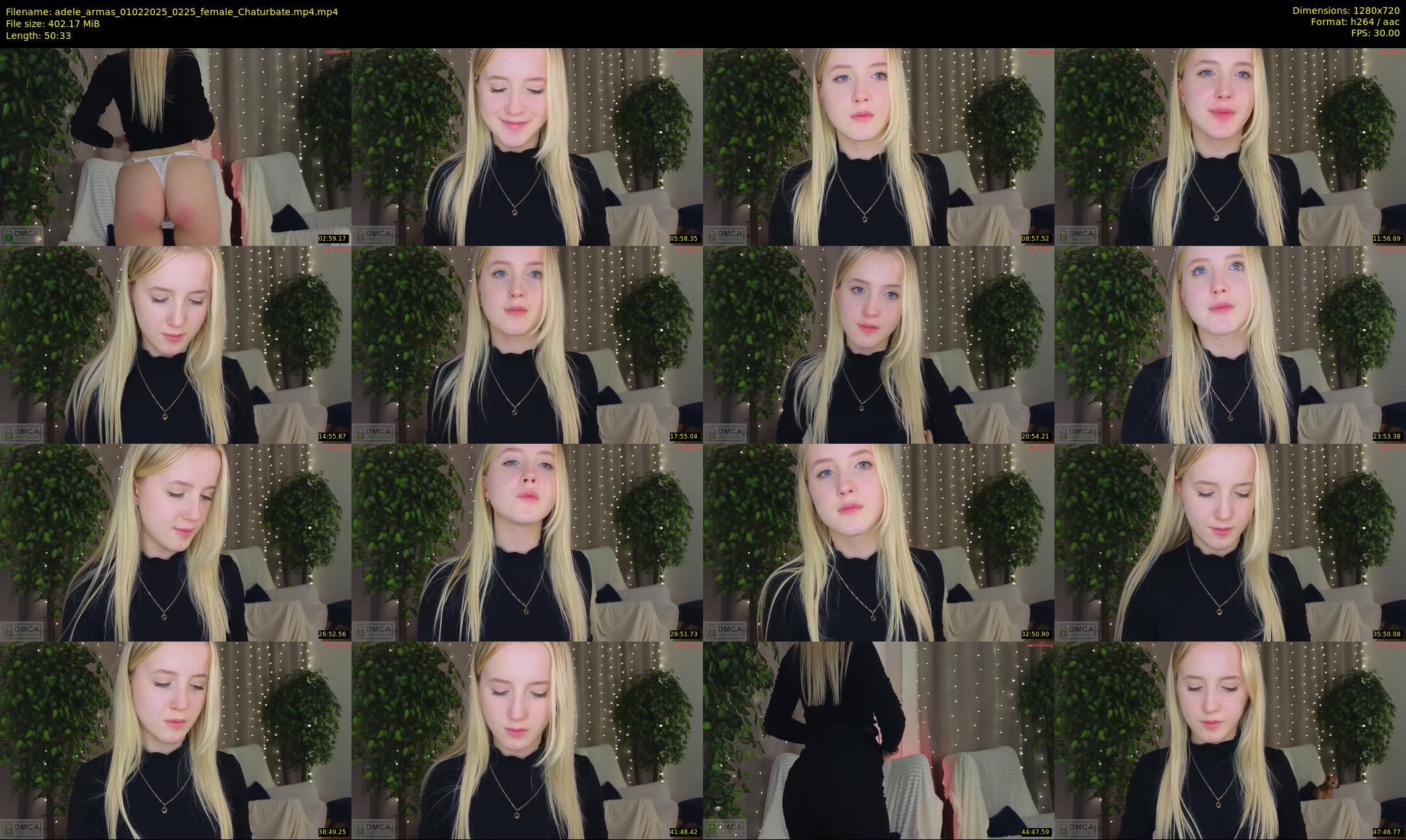 adele_armas — 51 minute Chaturbate female cam show recording, 720p, Feb 1, 2025