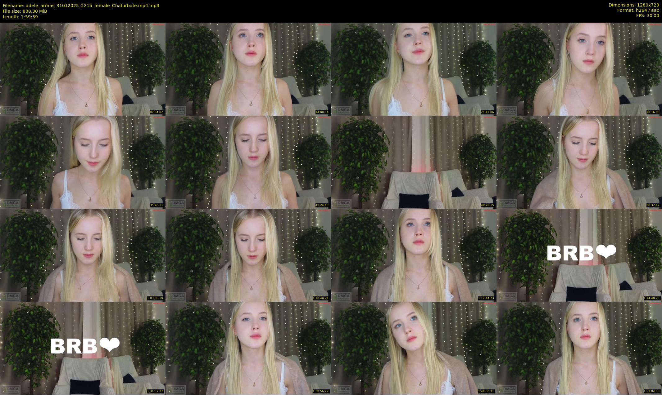 adele_armas — 120 minute Chaturbate female cam show recording, 720p, Jan 31, 2025