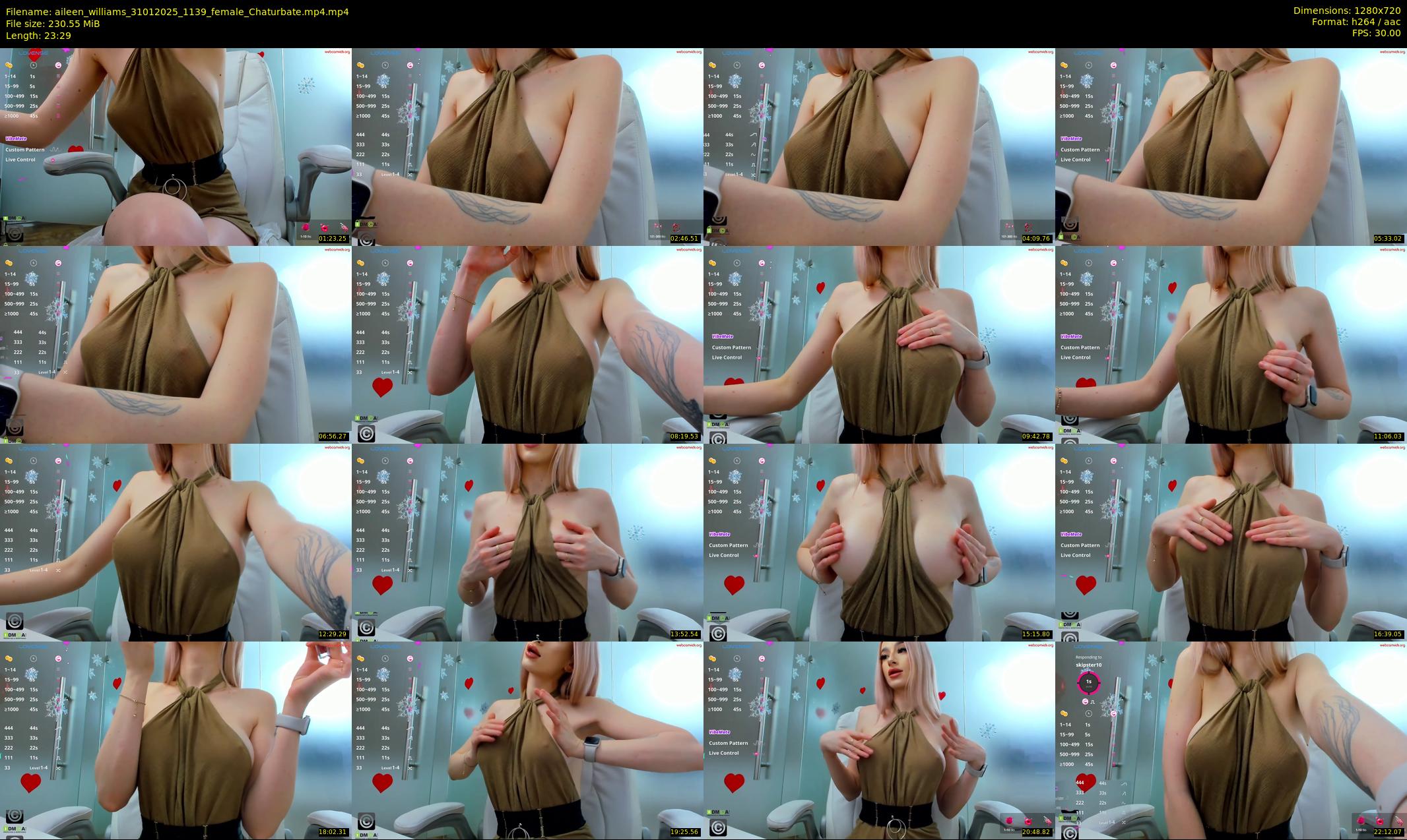 aileen_williams — 24 minute Chaturbate female cam show recording, 720p, Jan 31, 2025