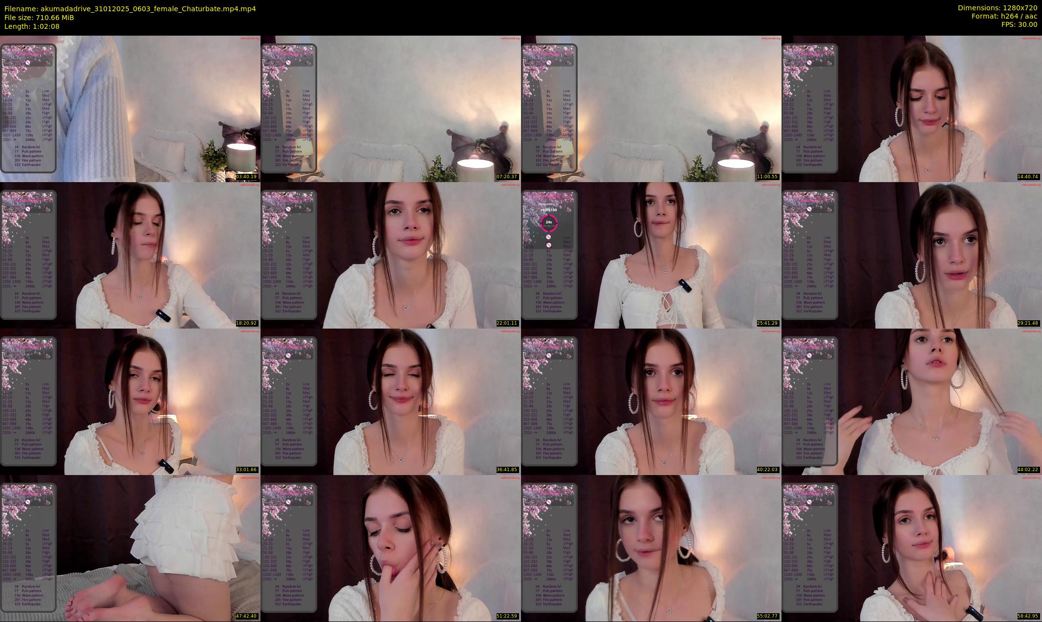 akumadadrive — 63 minute Chaturbate female cam show recording, 720p, Jan 31, 2025