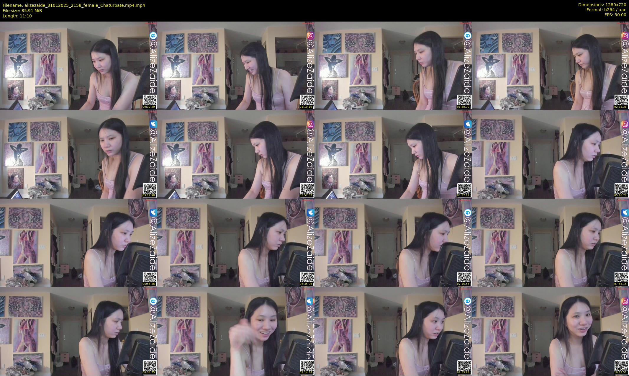 alizezaide — 12 minute Chaturbate female cam show recording, 720p, Jan 31, 2025
