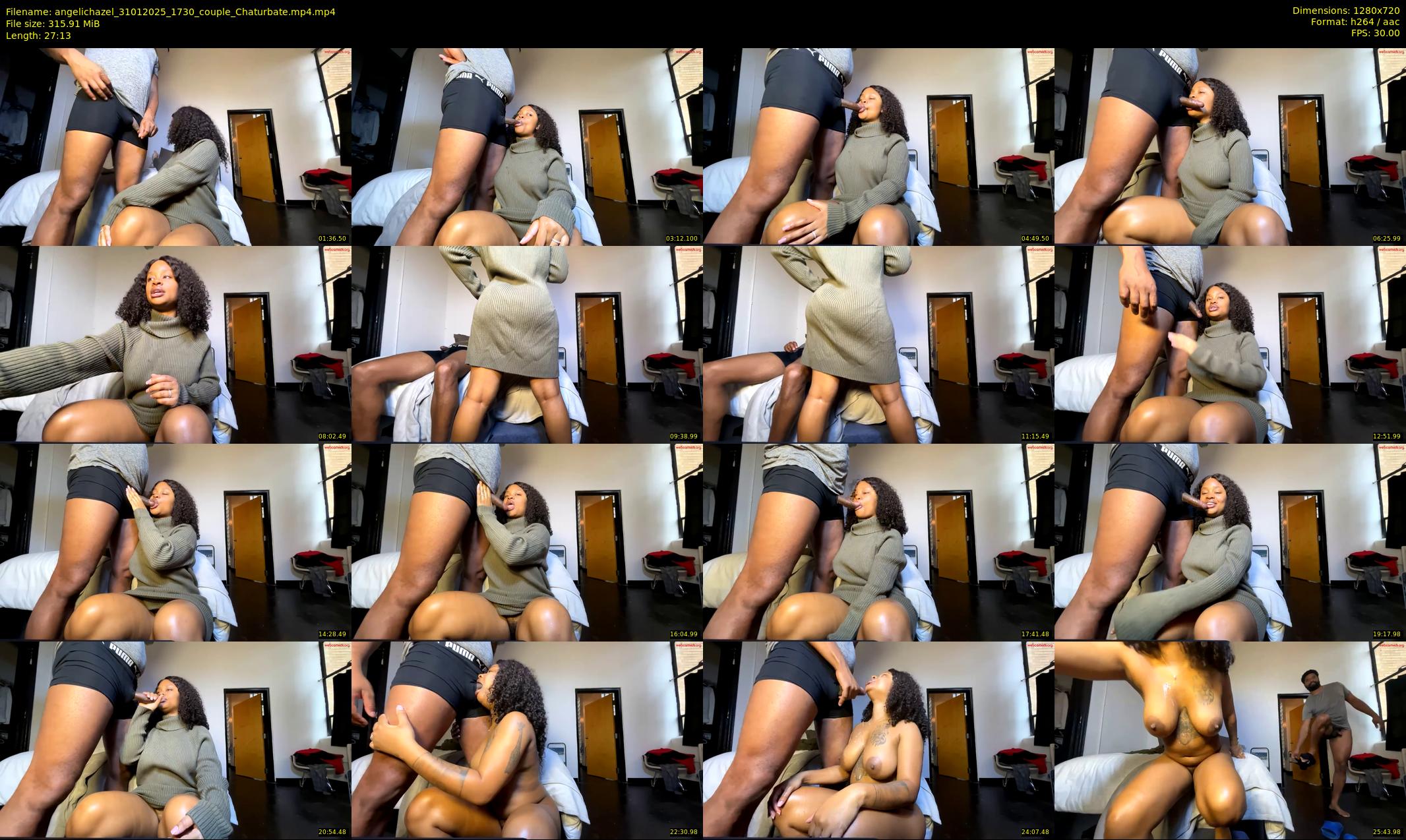 angelichazel — 28 minute Chaturbate couple cam show recording, 720p, Jan 31, 2025